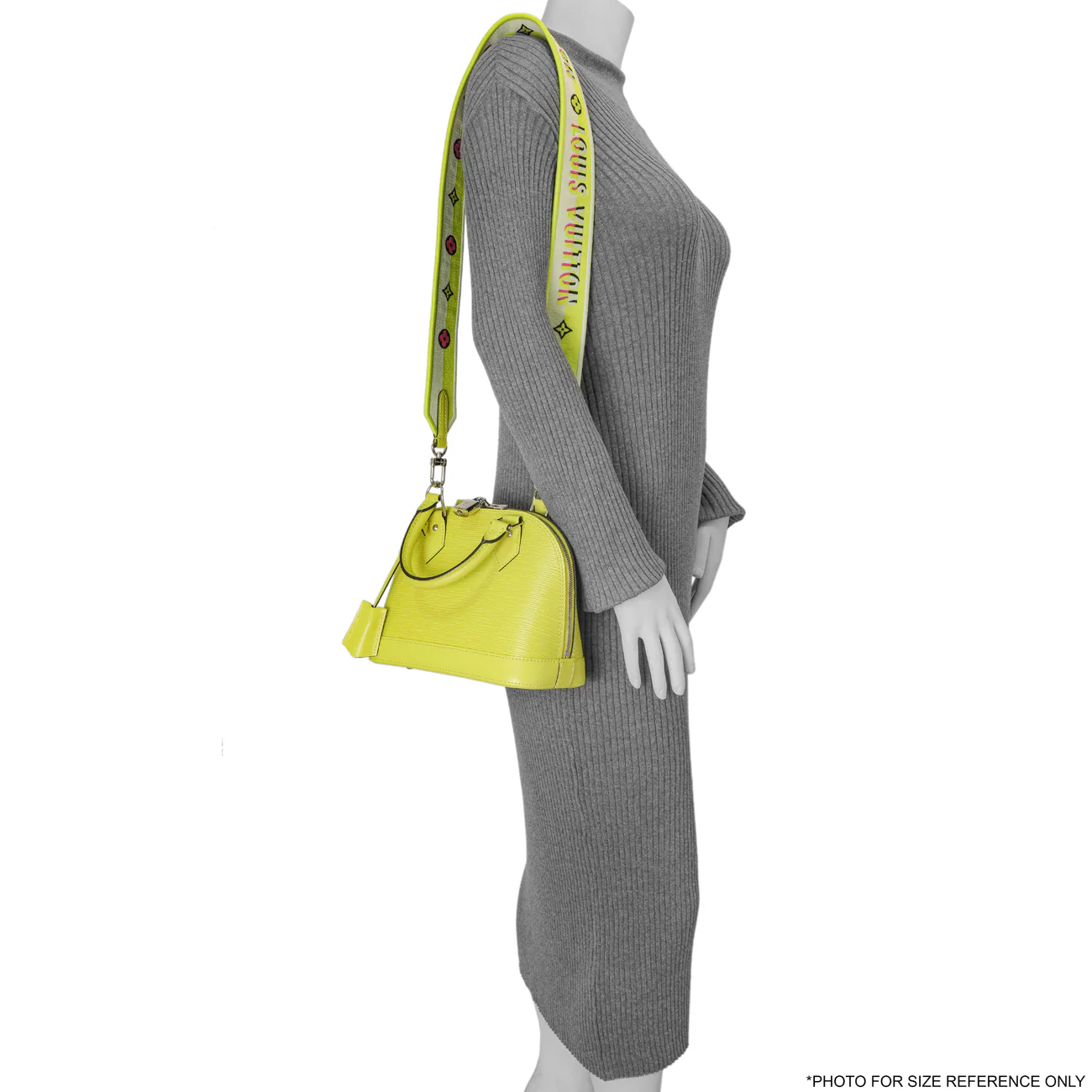 Louis Vuitton Yellow Citron Epi Jacquard Alma BB - Image 7
