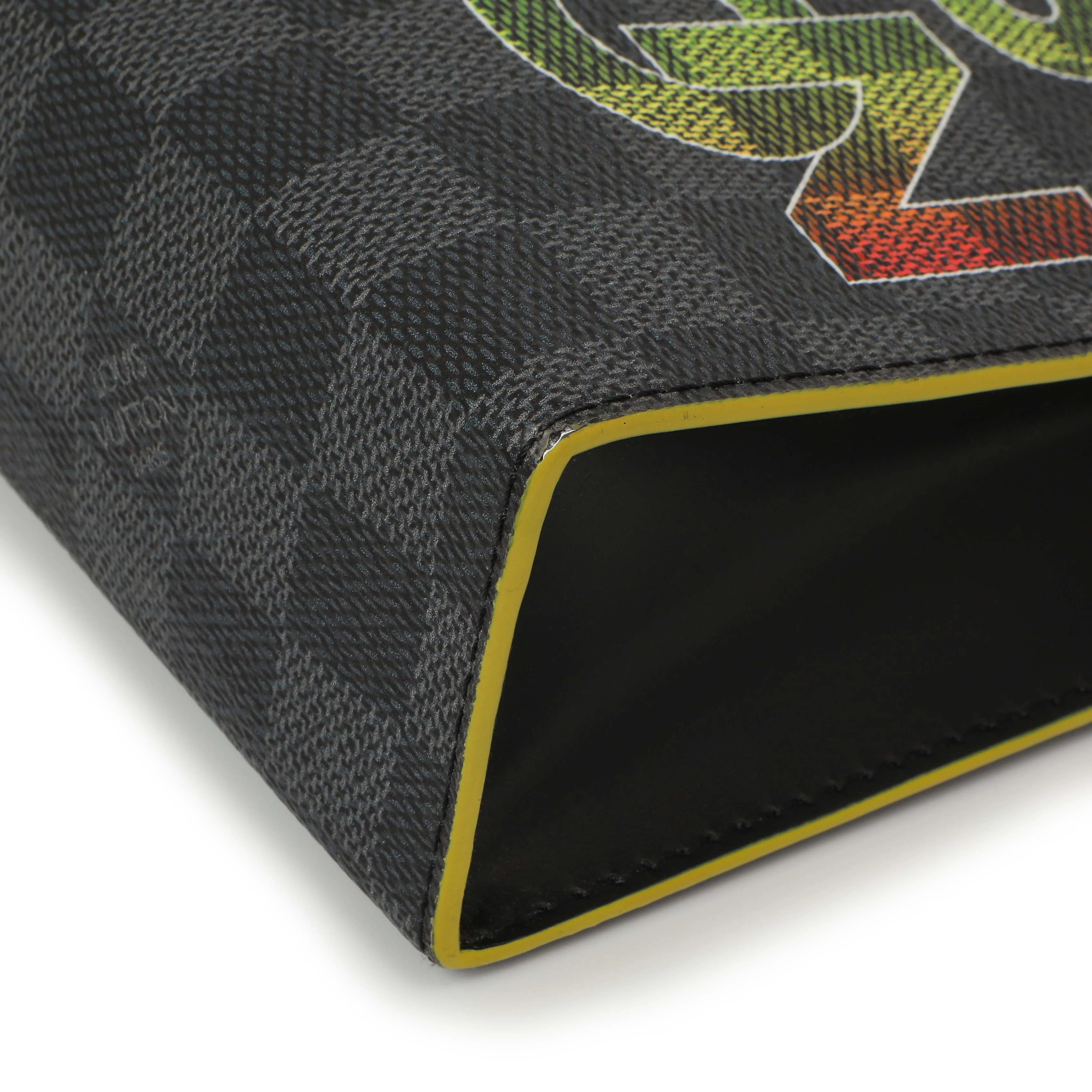 Louis Vuitton Yellow Damier Graphite Pochette Voyage MM - Image 5
