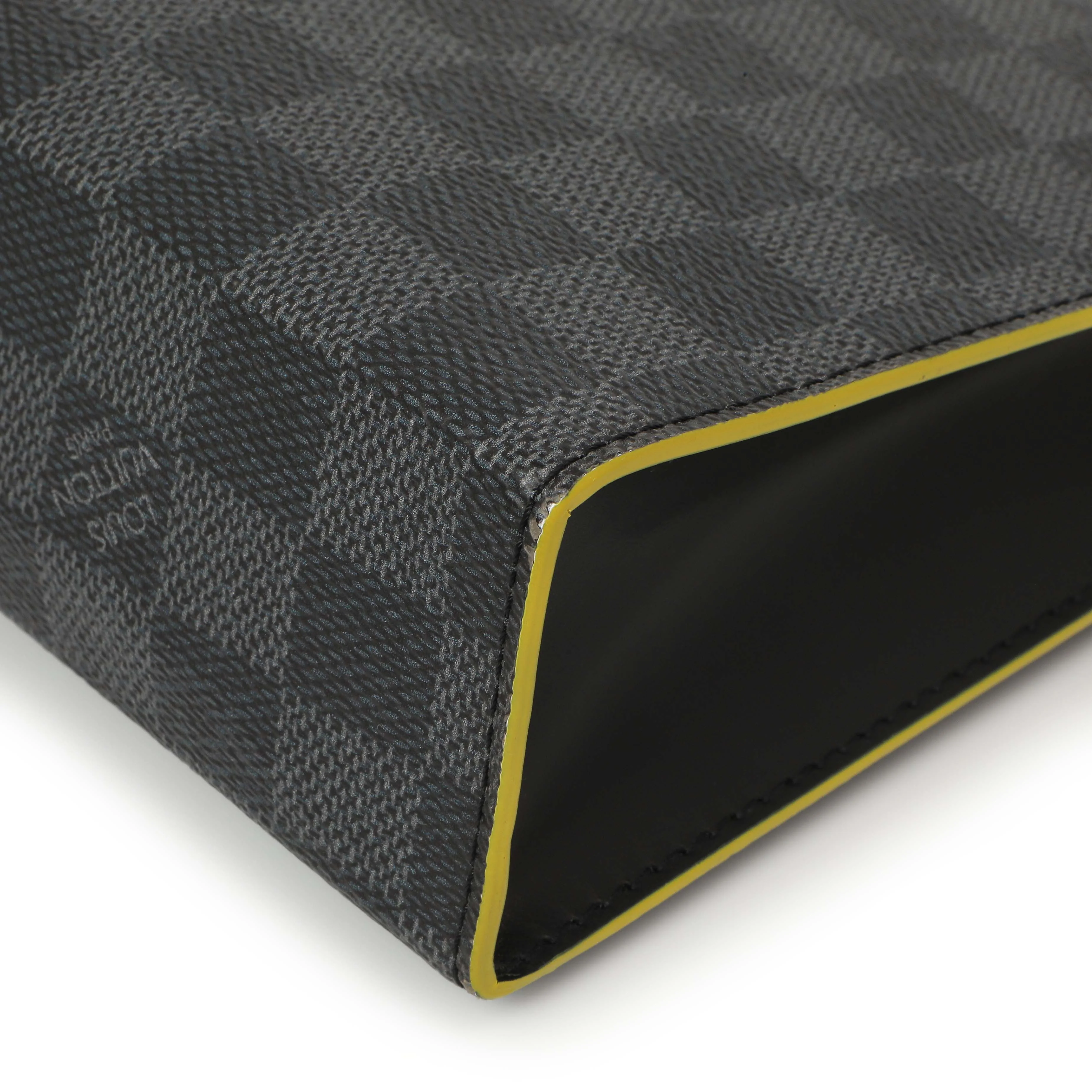 Louis Vuitton Yellow Damier Graphite Pochette Voyage MM - Image 7
