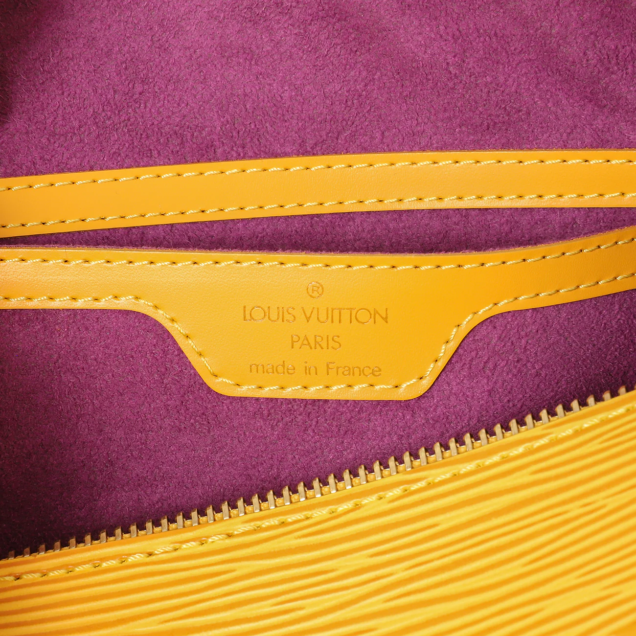 Louis Vuitton Yellow Epi Soufflot - Image 6