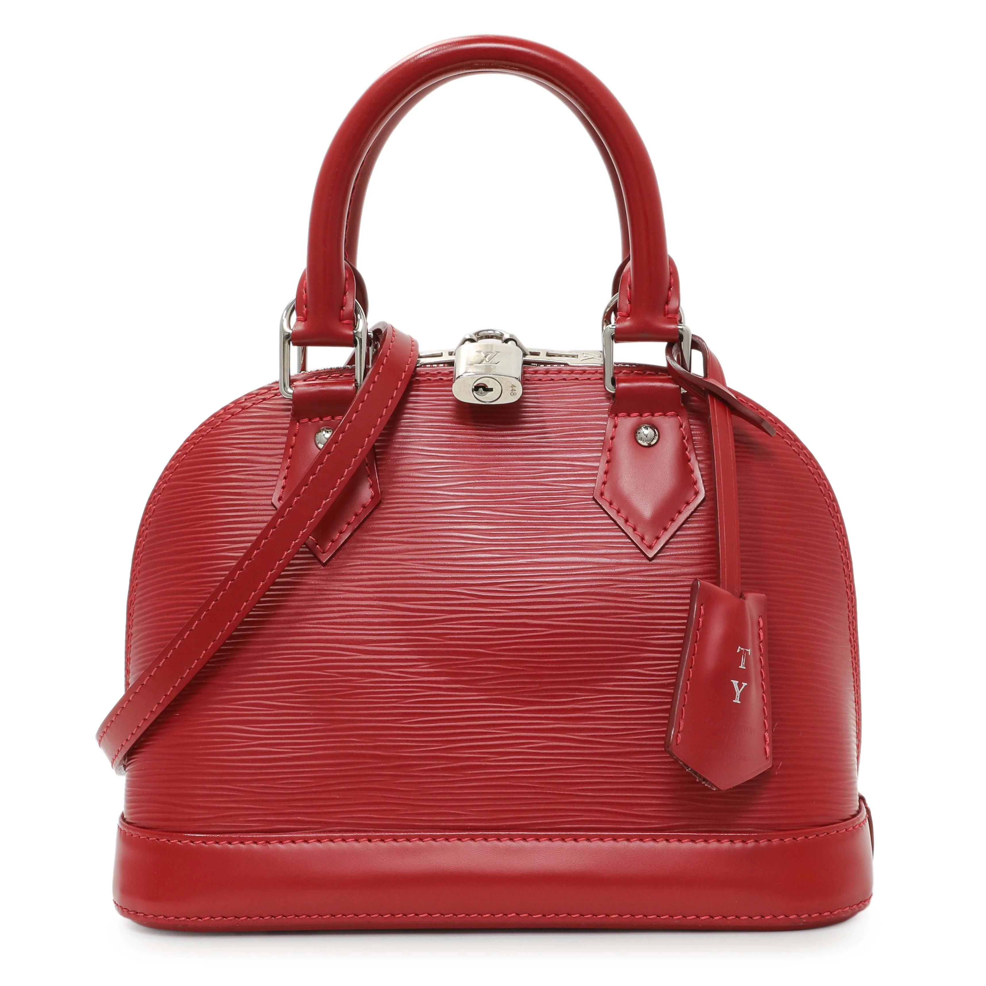 Lous Vuitton Red Epi Alma BB