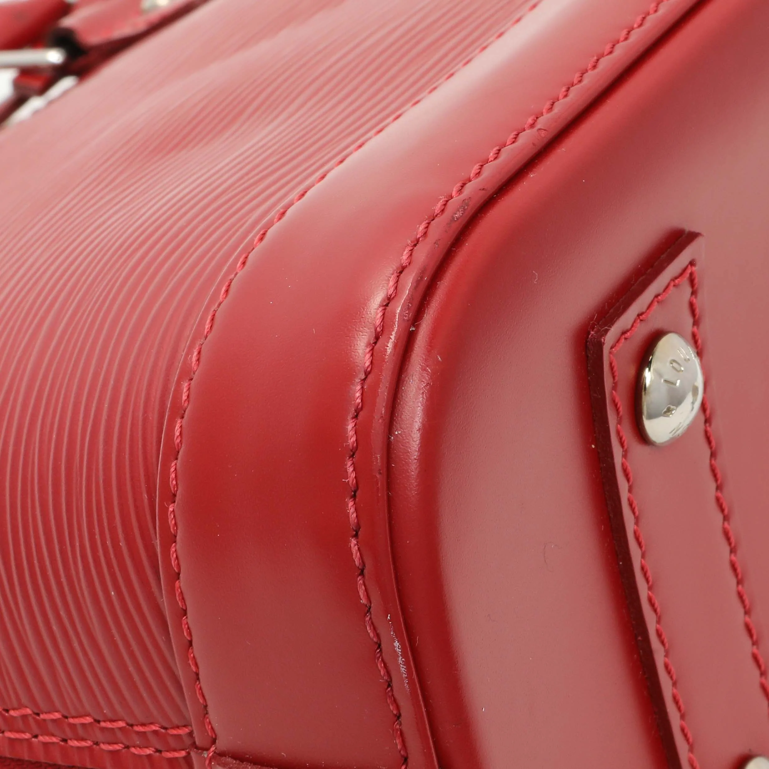 Lous Vuitton Red Epi Alma BB - Image 4