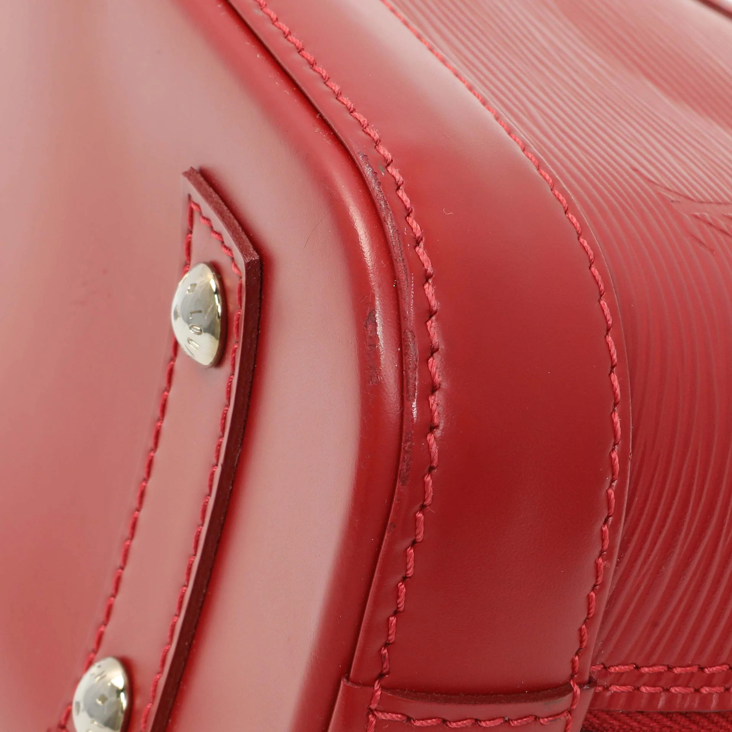 Lous Vuitton Red Epi Alma BB - Image 5