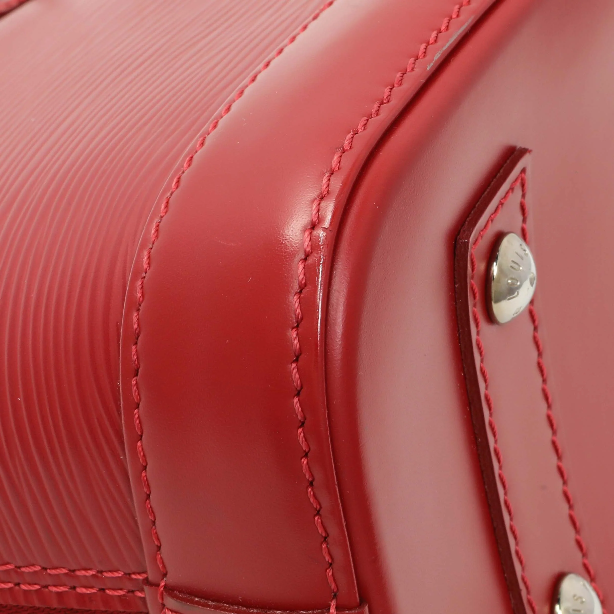 Lous Vuitton Red Epi Alma BB - Image 6