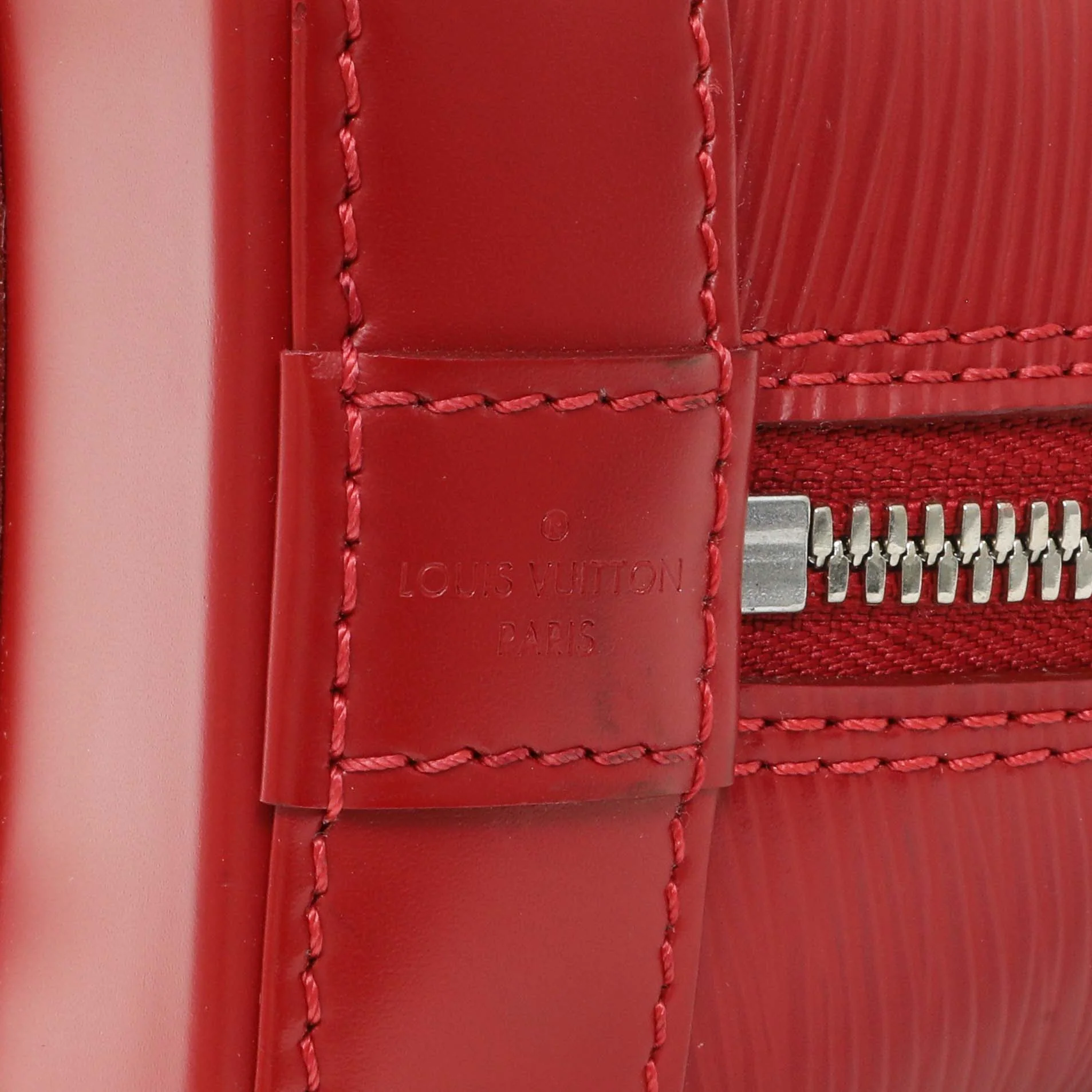 Lous Vuitton Red Epi Alma BB - Image 9