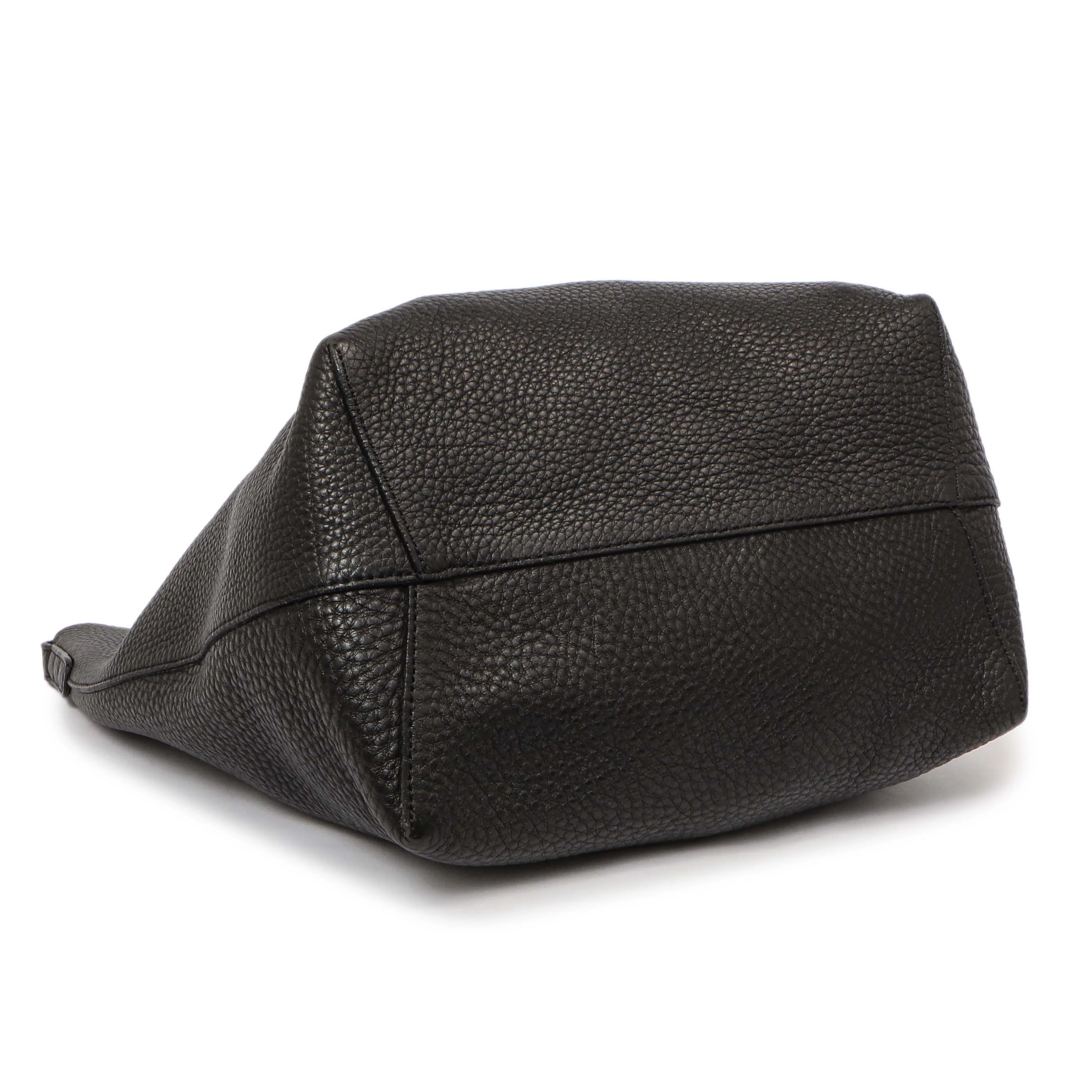 Mansur Gavriel Black Tumbled Calfskin Bucket Bag - Image 3