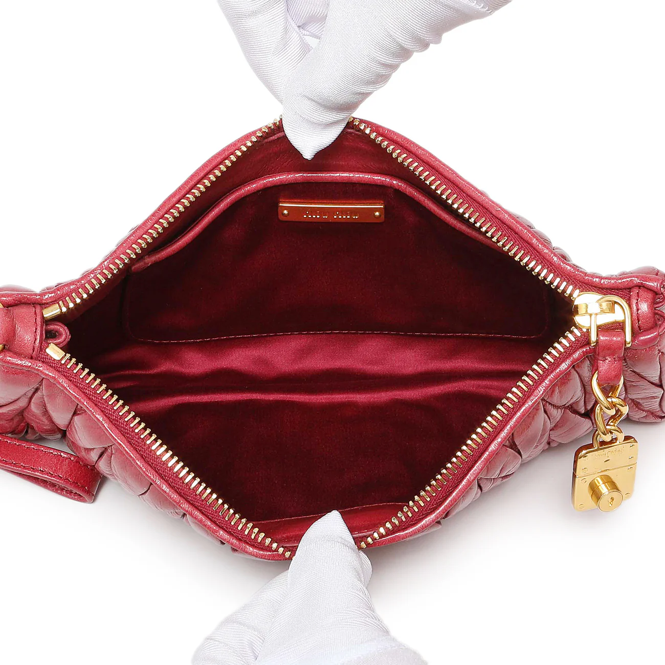 Miu Miu Matelasse Wristlet Pouch - Image 8