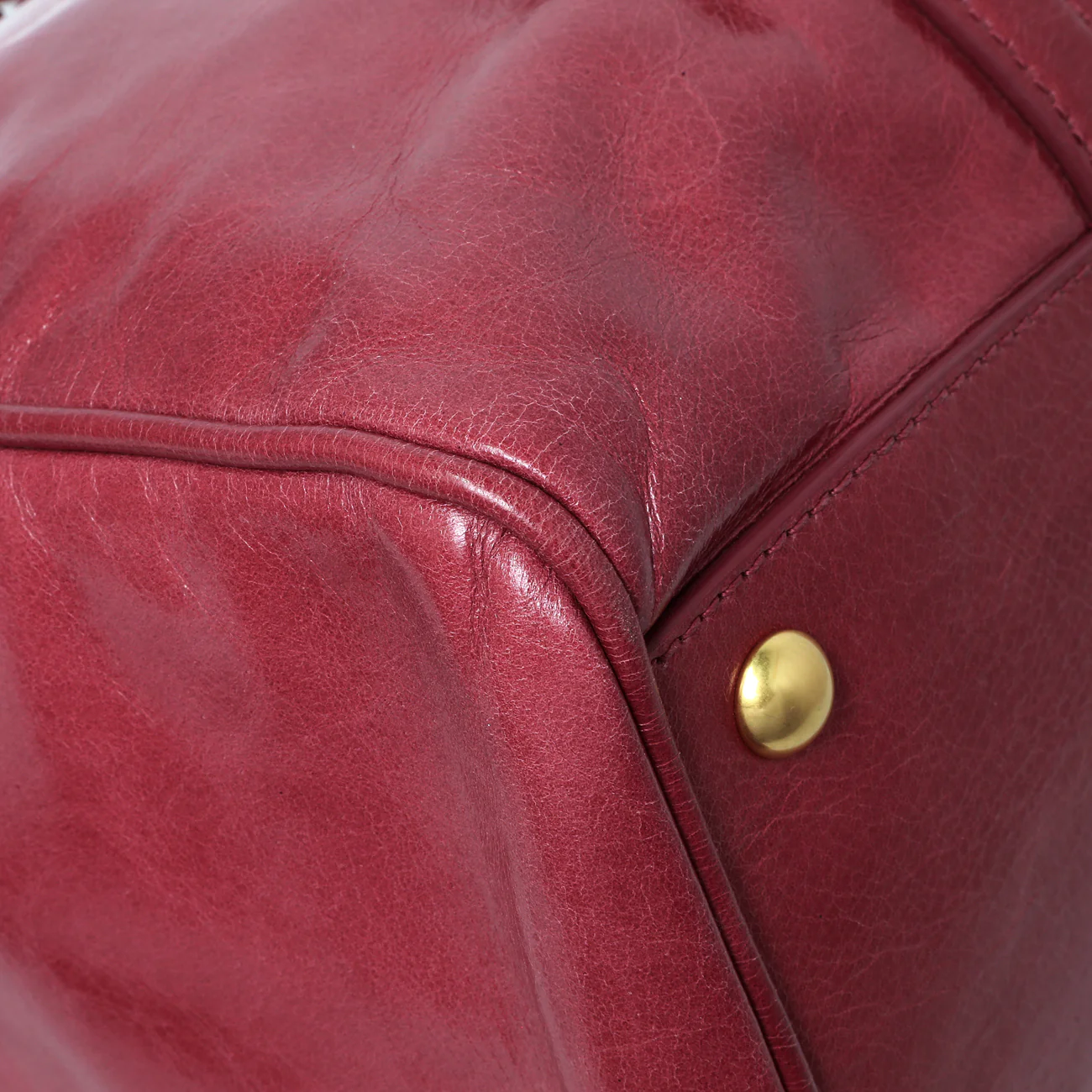 Miu Miu Pink Vitello Shine Double Zip Tote - Image 4