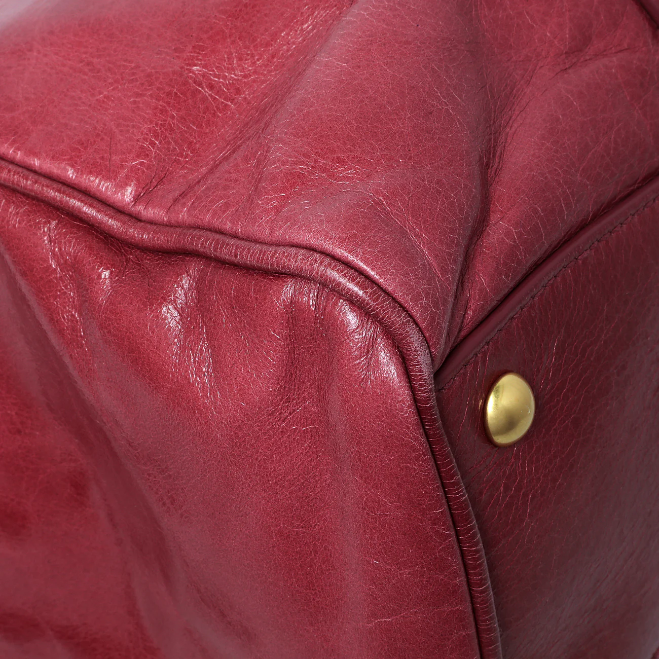 Miu Miu Pink Vitello Shine Double Zip Tote - Image 6