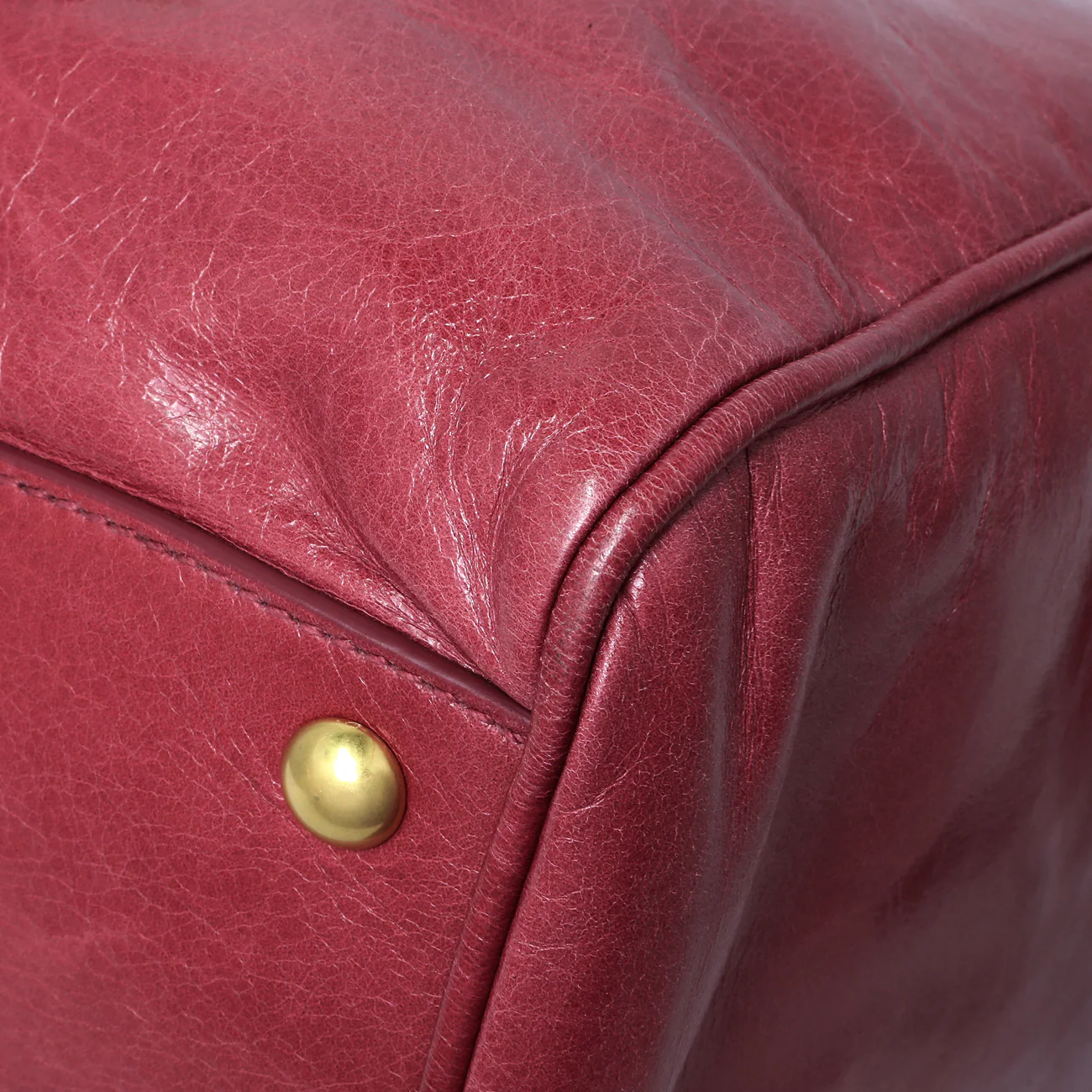 Miu Miu Pink Vitello Shine Double Zip Tote - Image 7