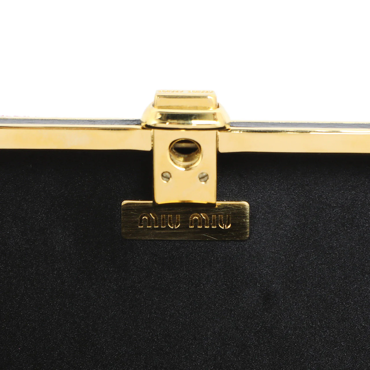 Miu Miu Striped Suede Box Clutch - Image 10