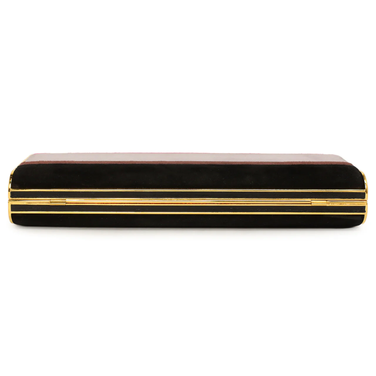 Miu Miu Striped Suede Box Clutch - Image 4