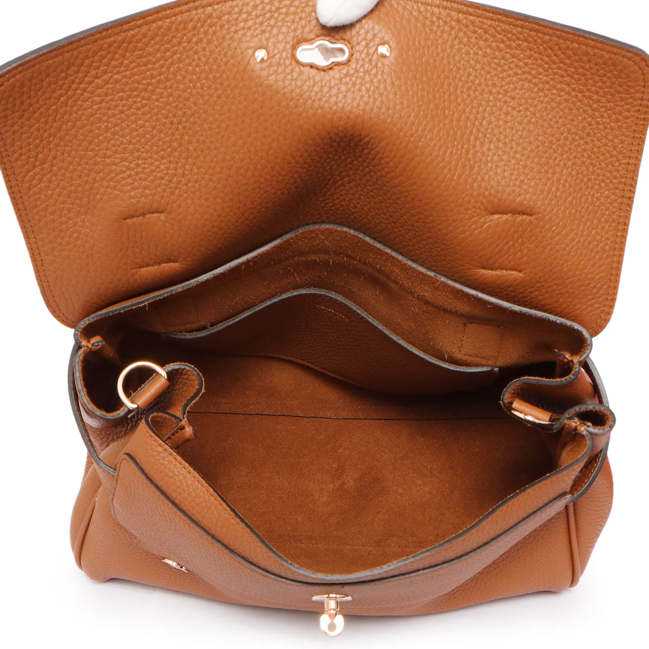 Mulberry Chestnut Grained Calfskin Medium Alexa - Image 4