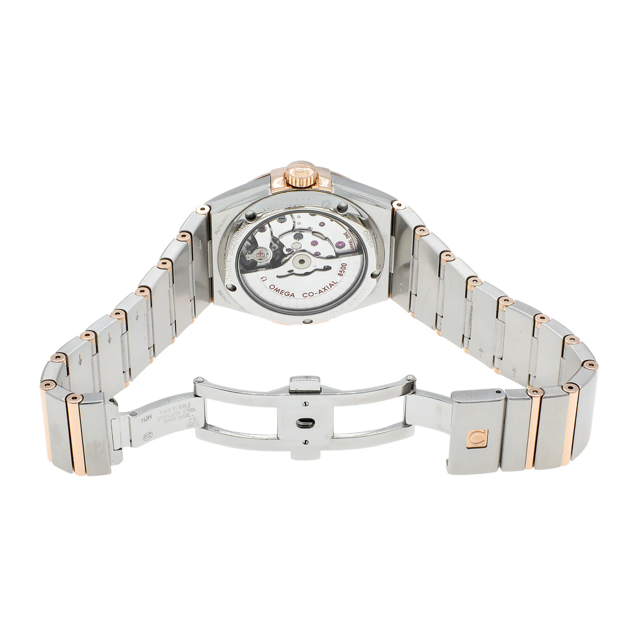 Omega Stainless Steel 18K Rose Gold Constellation 123.20.38.21.06.001 - Image 4