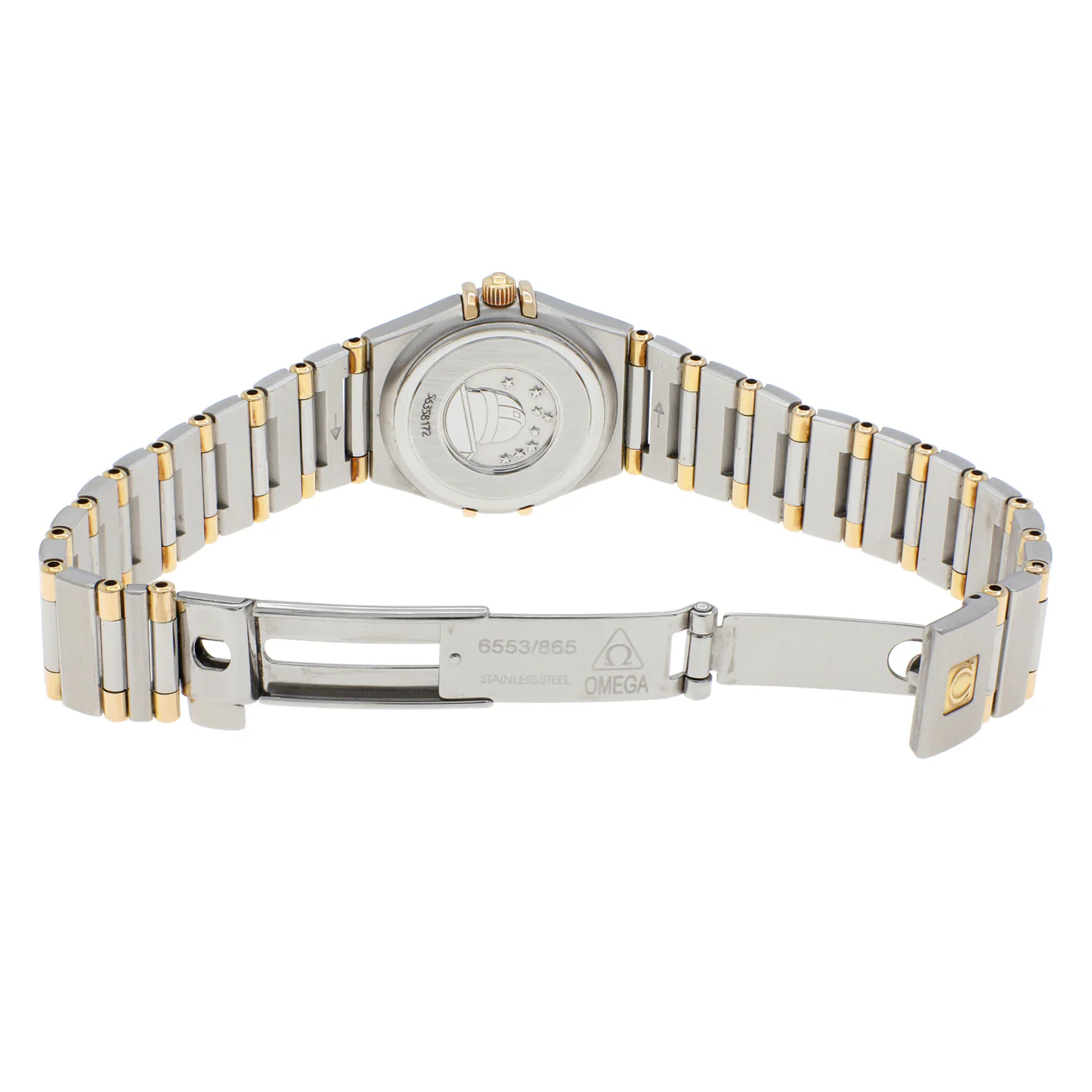 Omega Stainless Steel 18K Yellow Gold Constellation Quartz 1362.70.00 - Image 4