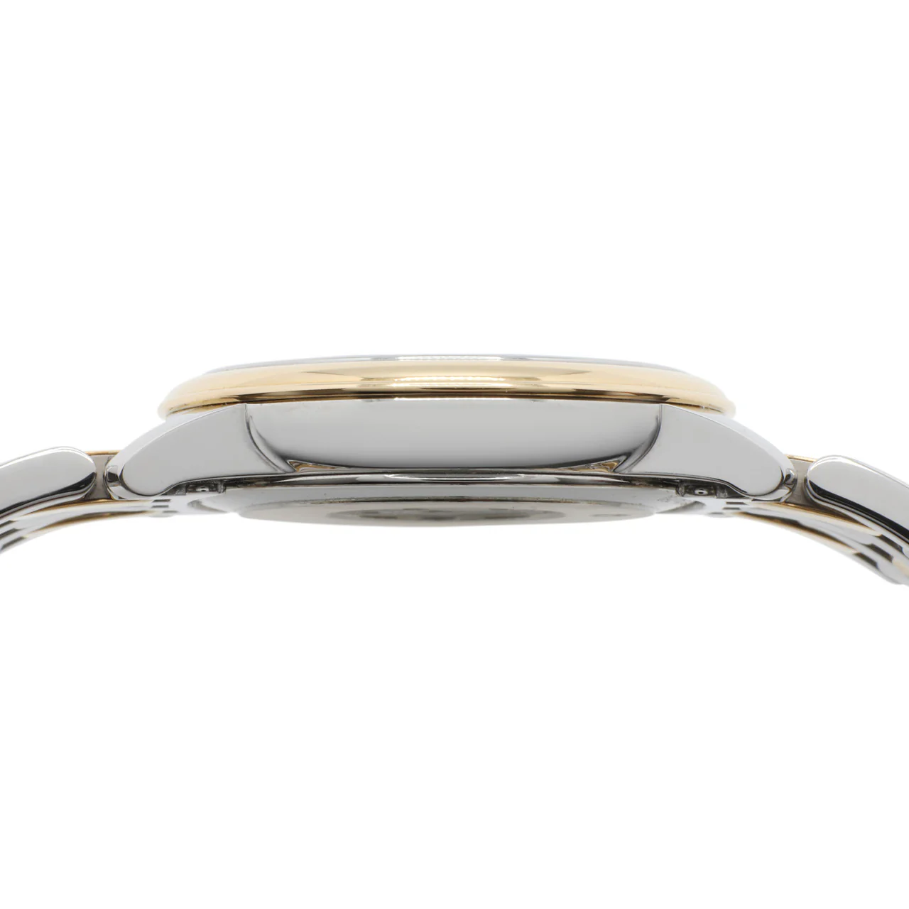 Omega Stainless Steel 18K Yellow Gold De Ville Prestige Quartz 424.20.27.60.58.004 - Image 3