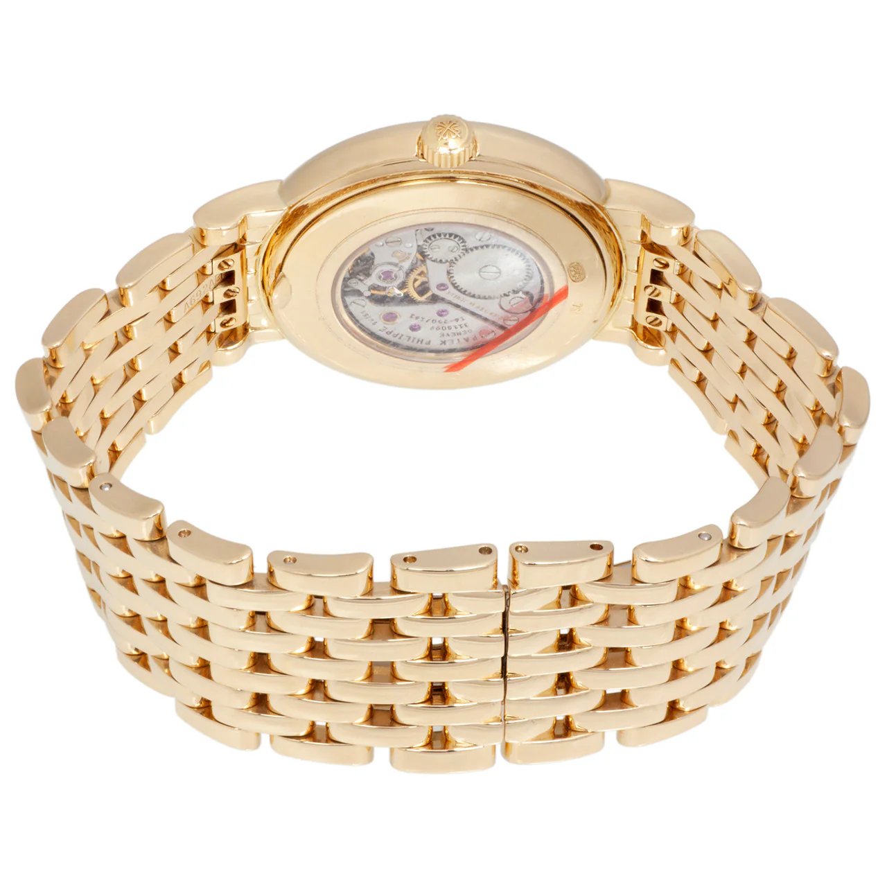 Patek Philippe 18K Yellow Gold & Diamond Calatrava Moonphase Ladies Watch 4958-1J - Image 6