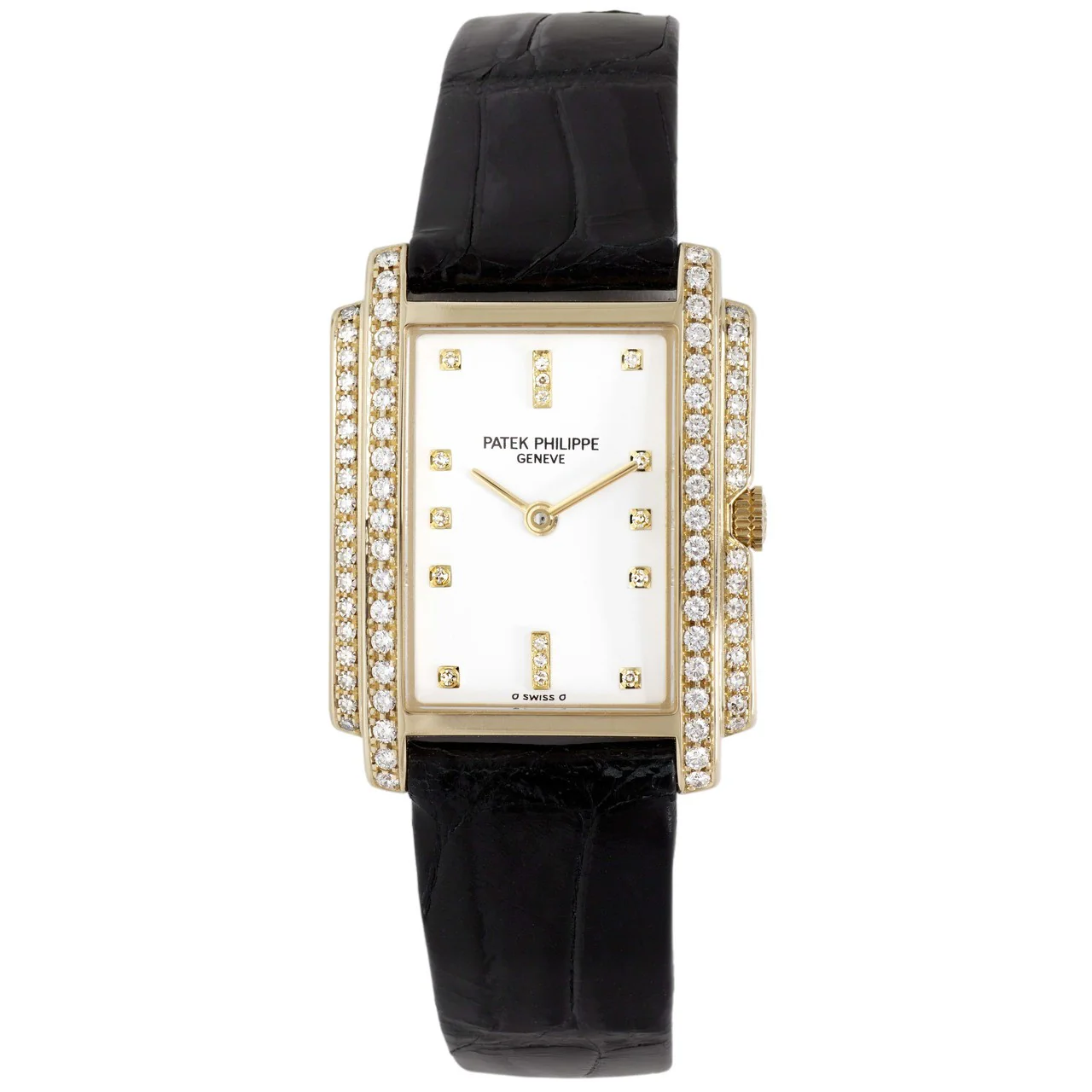 Patek Philippe 18K Yellow Gold & Diamond Gondolo Quartz Watch 4825J