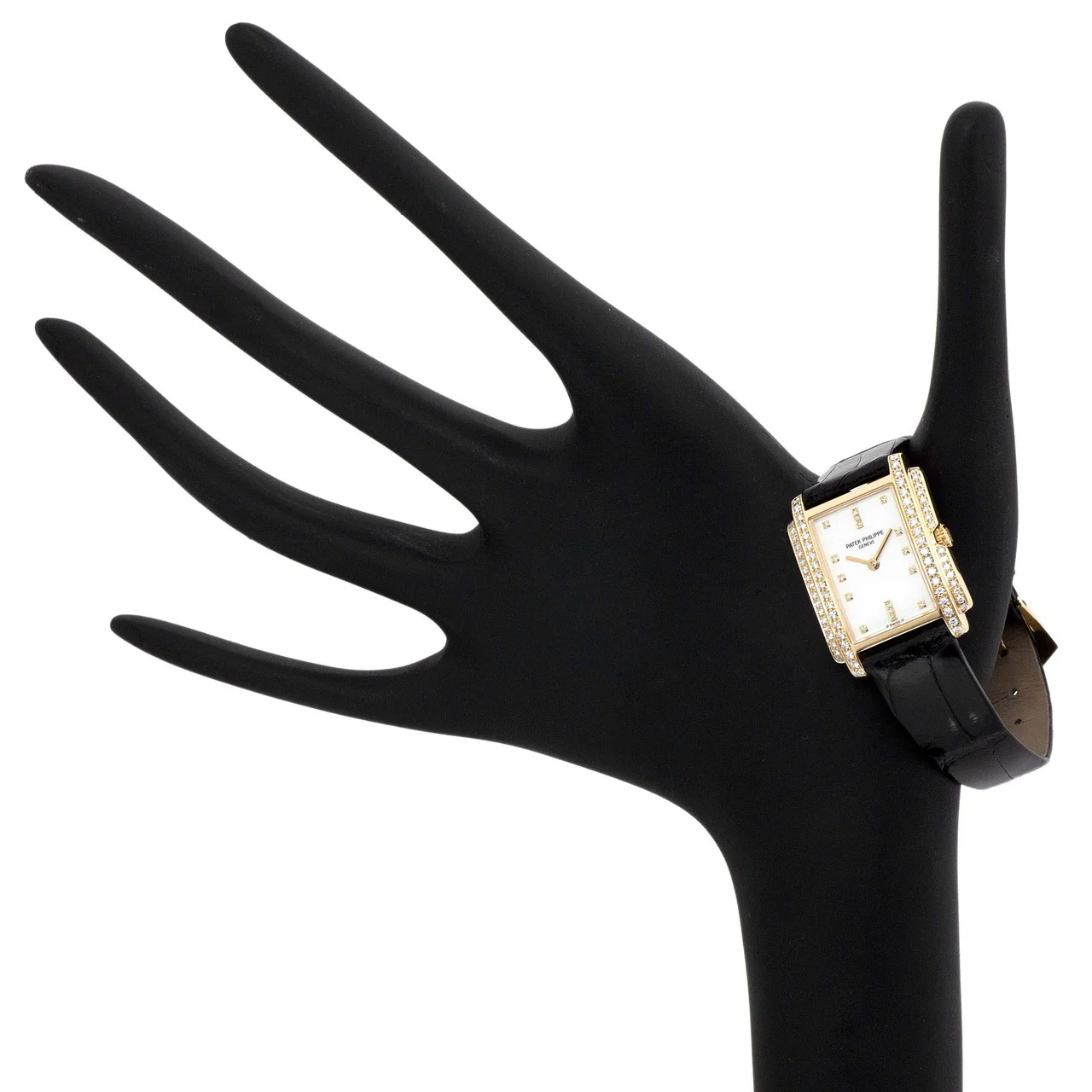 Patek Philippe 18K Yellow Gold & Diamond Gondolo Quartz Watch 4825J - Image 4