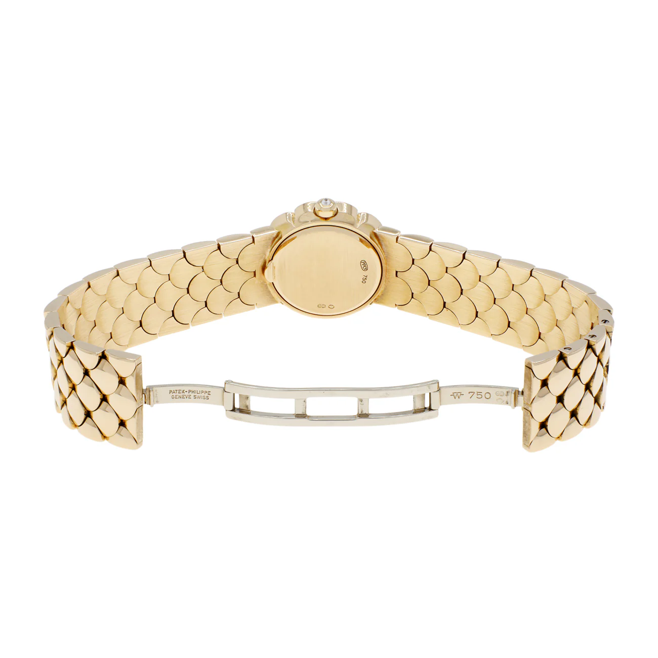 Patek Philippe 18K Yellow Gold Mother of Pearl Diamond Neptune 4872 - Image 4