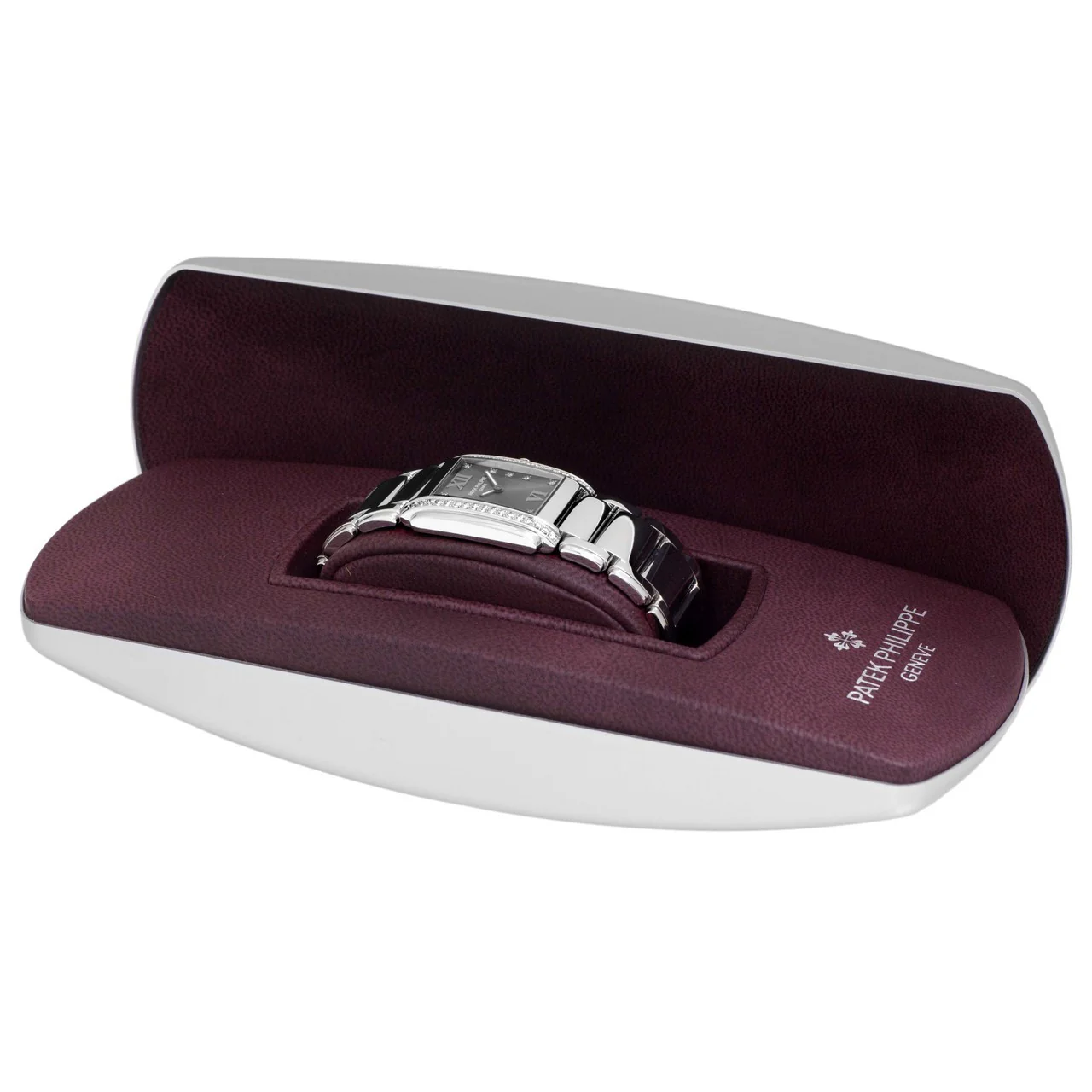 Patek Philippe Stainless Steel & Diamond Twenty-4 Ladies Quartz Watch 4910-10A-010 - Image 4