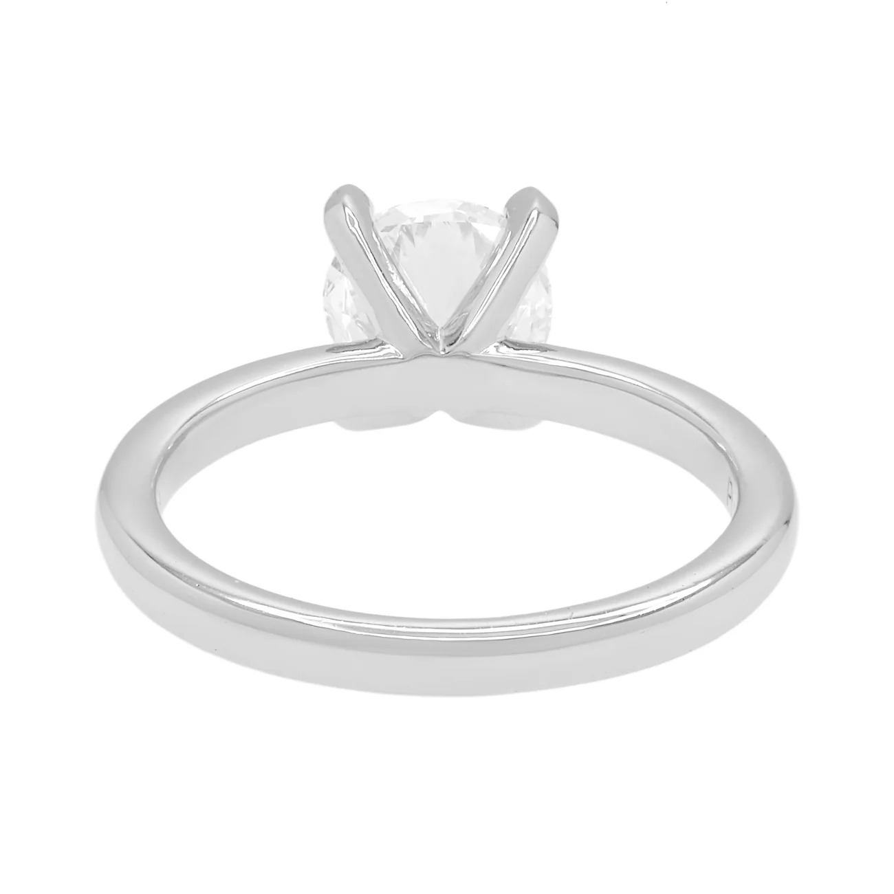 Platinum 0.95 Carat Diamond Solitaire Ring - Image 3
