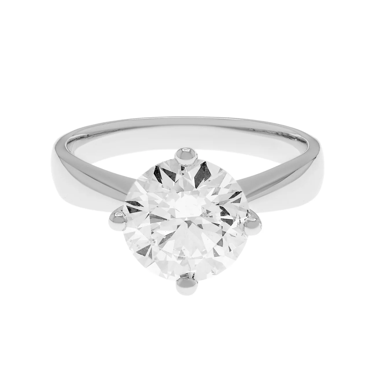 Platinum 2.01 Carat Solitaire Diamond Ring