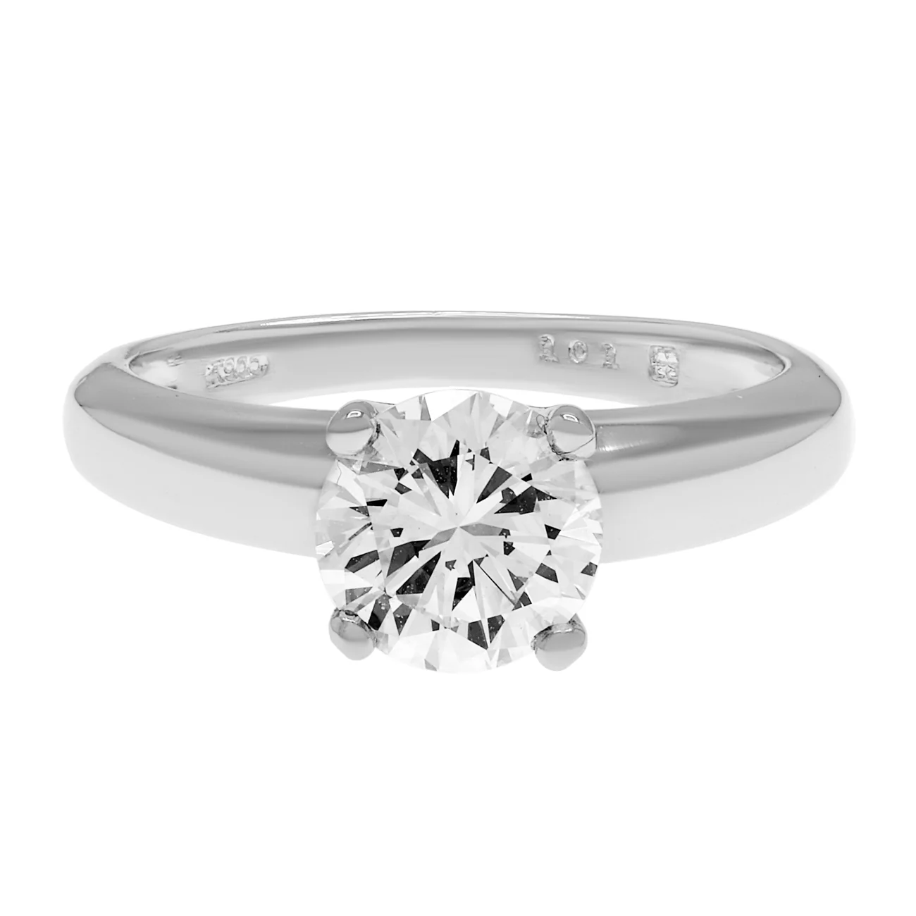 Platinum Solitaire 1.01 Carat Diamond Ring
