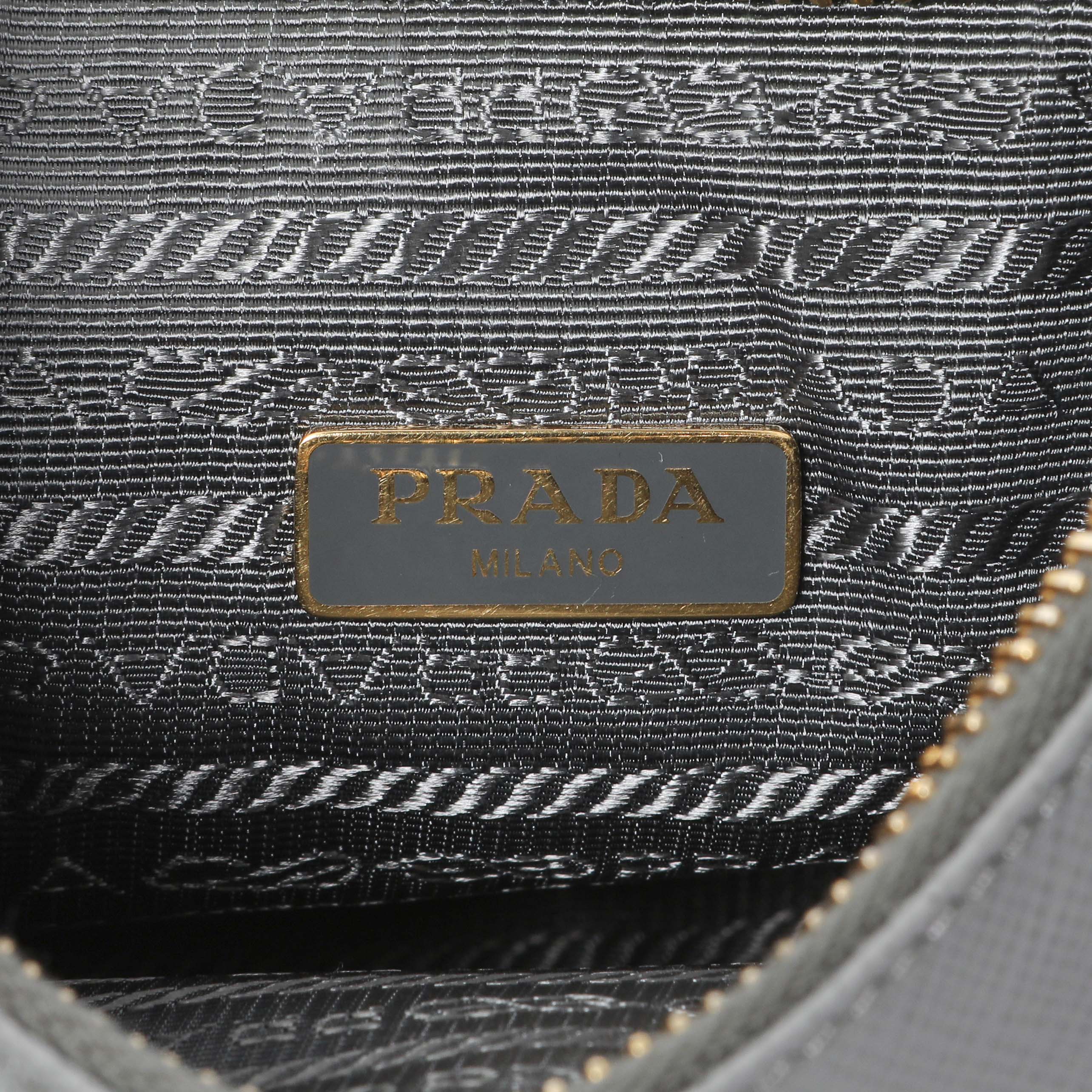Prada Ardesia Saffiano Re-Edition 2005 Shoulder Bag - Image 10