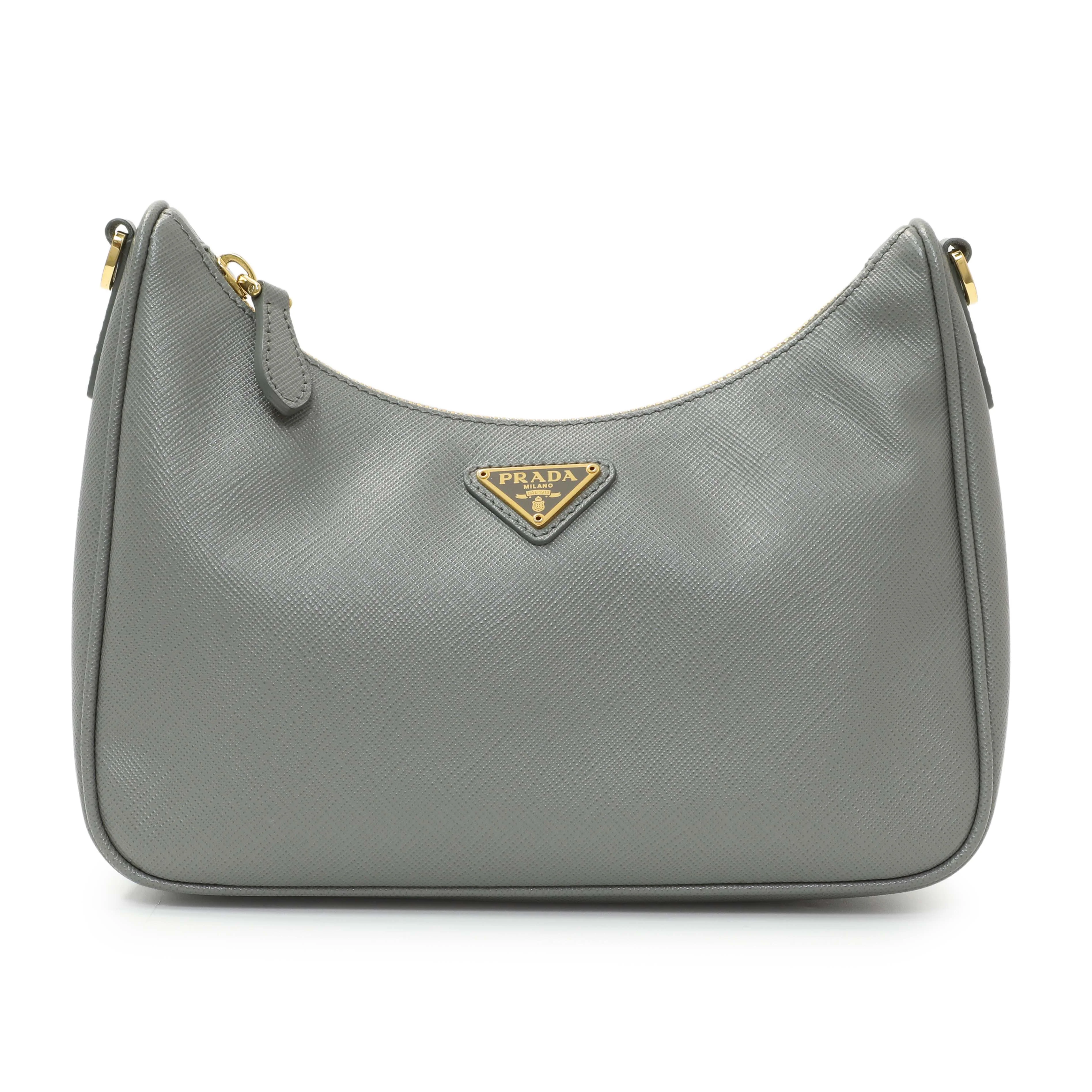 Prada Ardesia Saffiano Re-Edition 2005 Shoulder Bag - Image 2