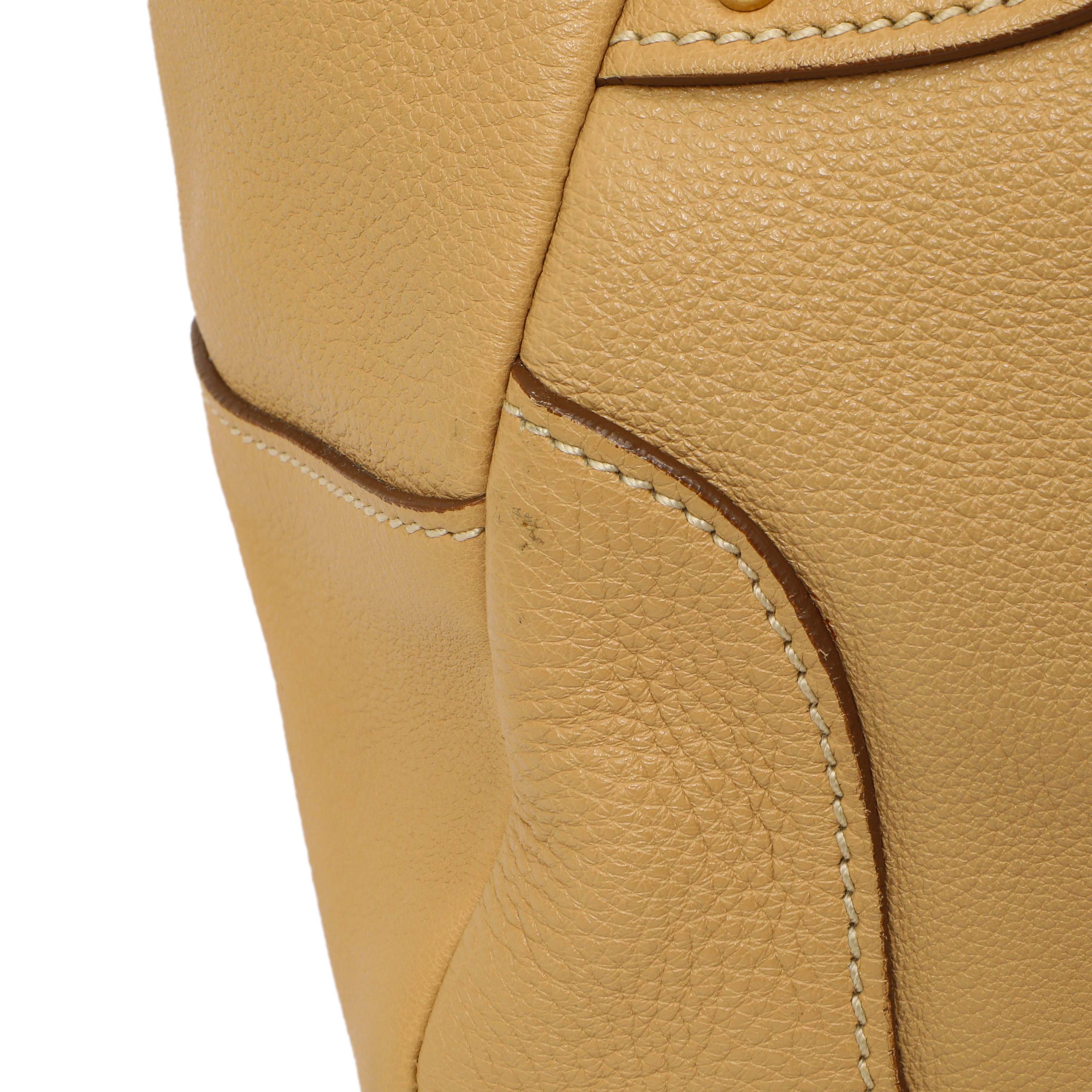 Prada Beige Vitello Daino Shoulder Bag - Image 10