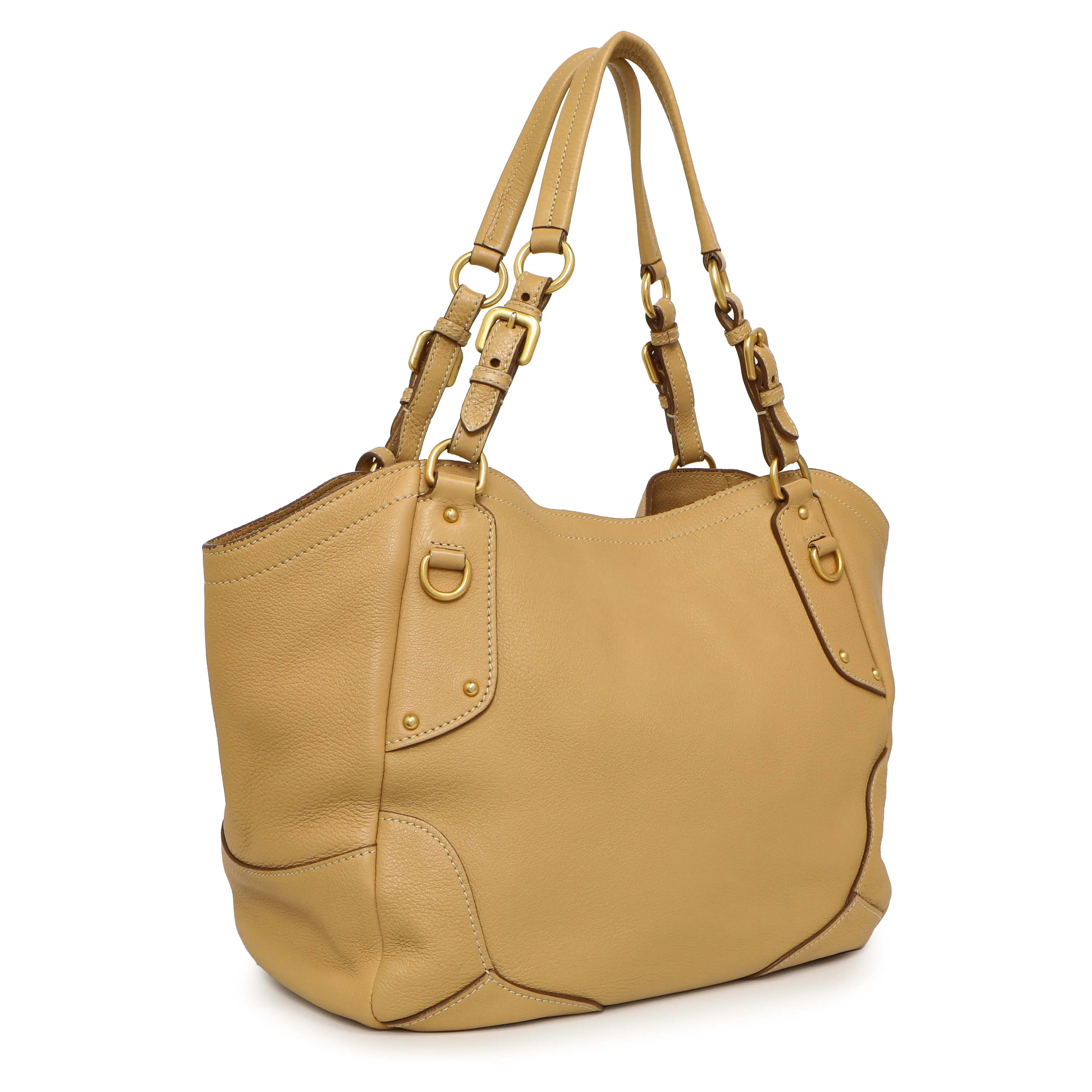 Prada Beige Vitello Daino Shoulder Bag - Image 2