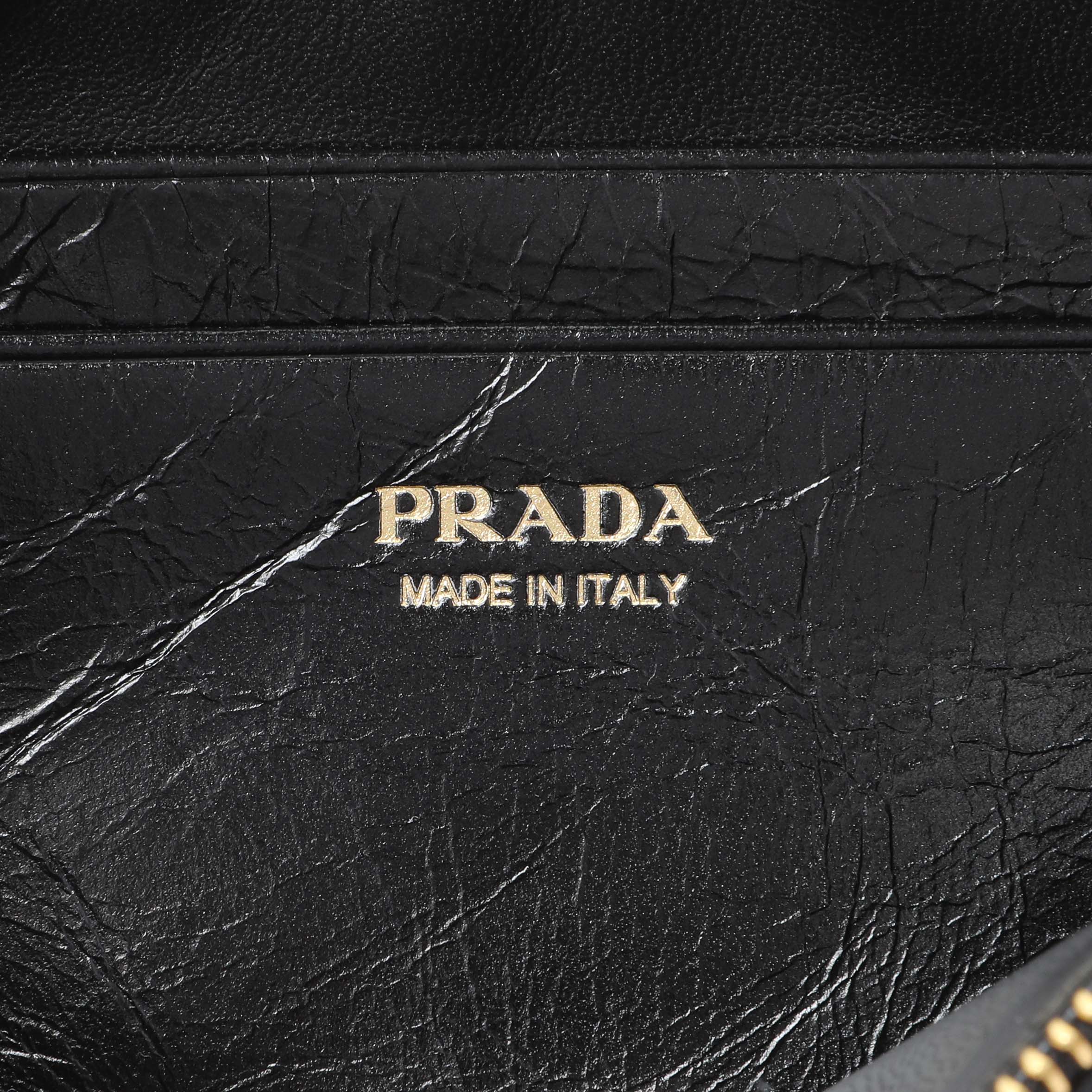 Prada Black Lux Calfskin Pouch - Image 5