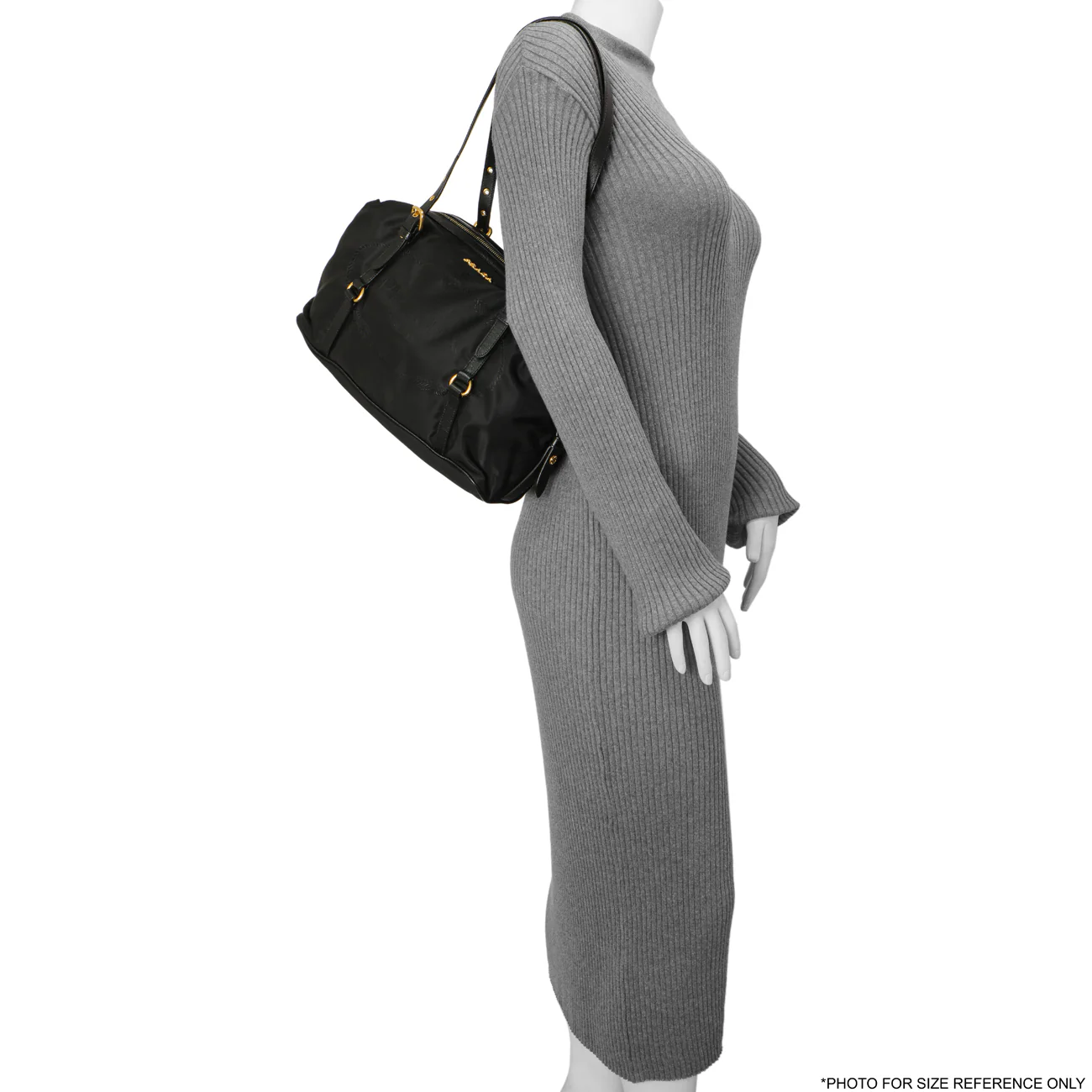 Prada Black Nylon Canapa Shoulder Bag - Image 6