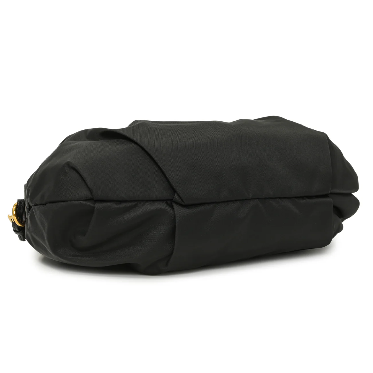 Prada Black Nylon Pleated Hobo - Image 3