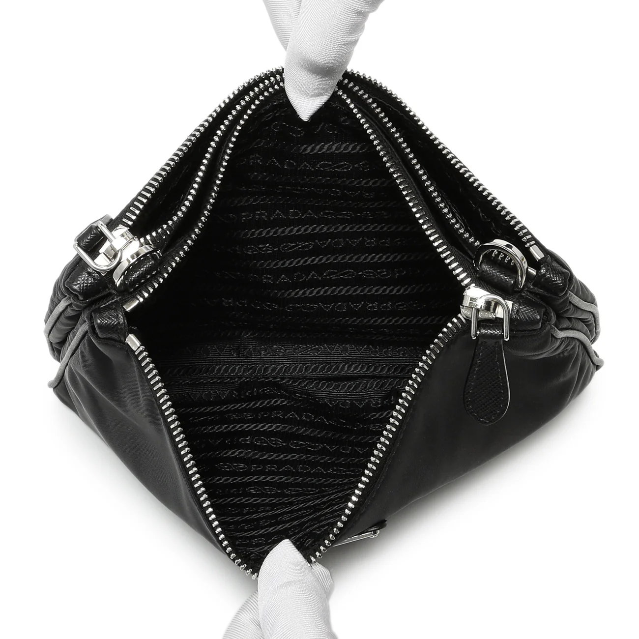Prada Black Nylon Re-Edition 2000 Messenger Bag - Image 7