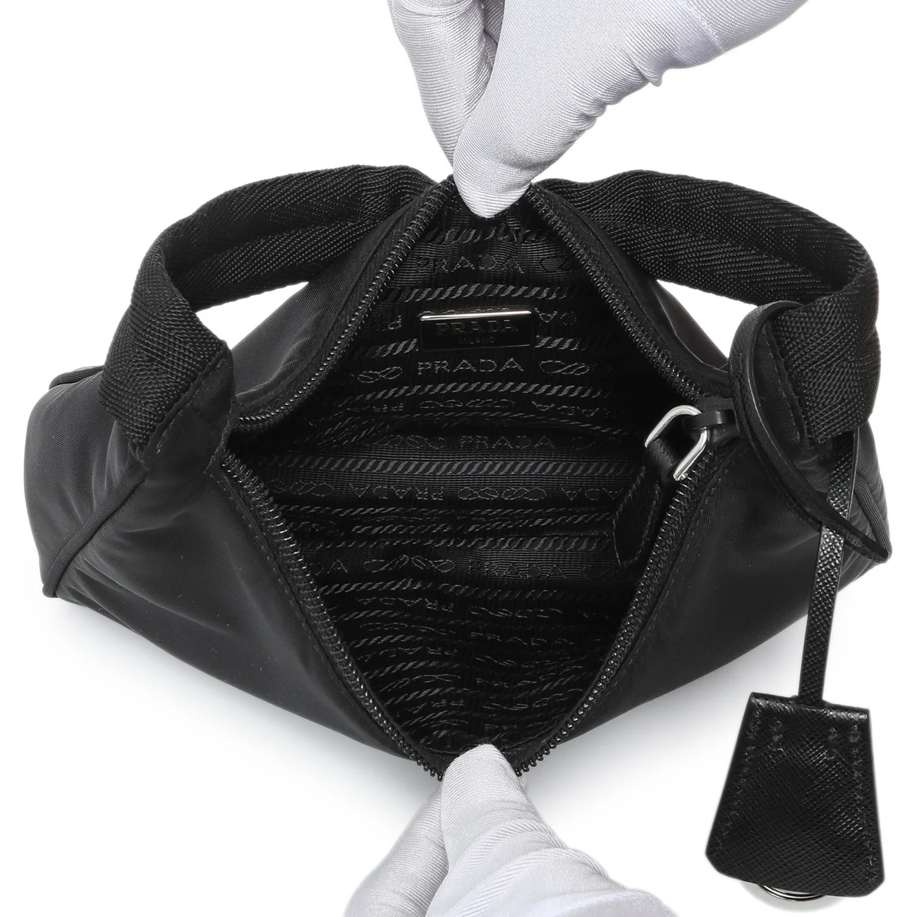 Prada Black Re-Nylon Mini Re-Edition 2000 - Image 4