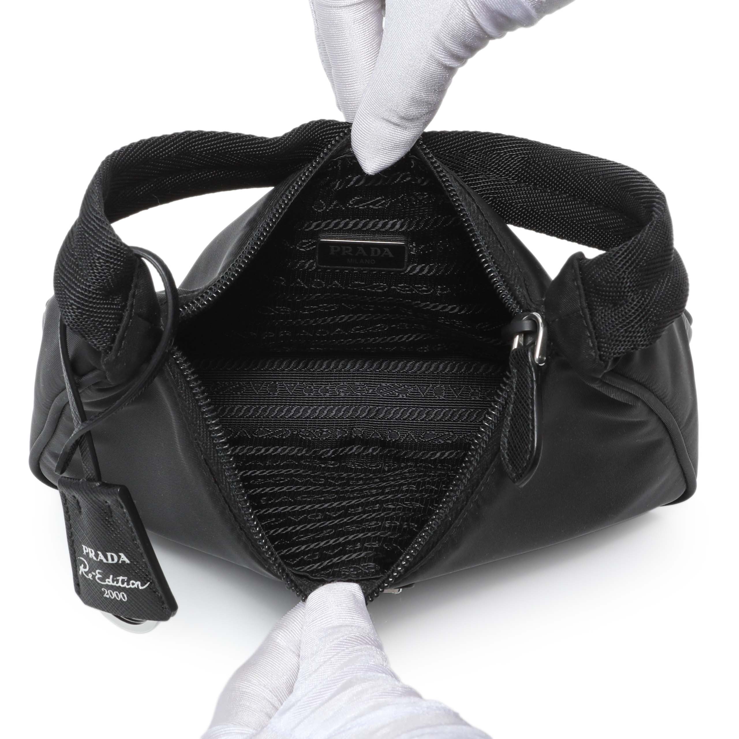 Prada Black Re-Nylon Mini Re-Edition 2000 - Image 4