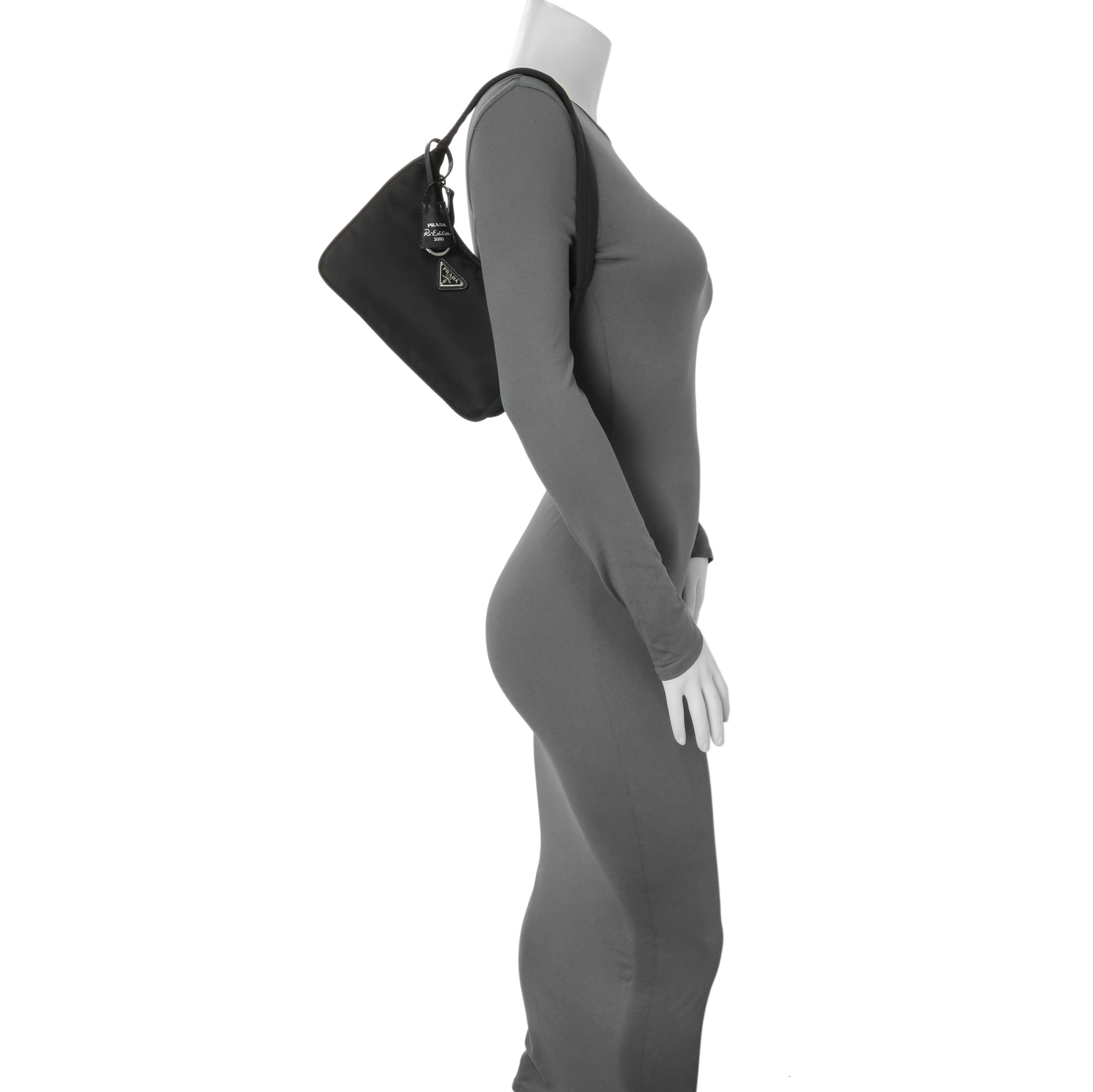 Prada Black Re-Nylon Mini Re-Edition 2000 - Image 6