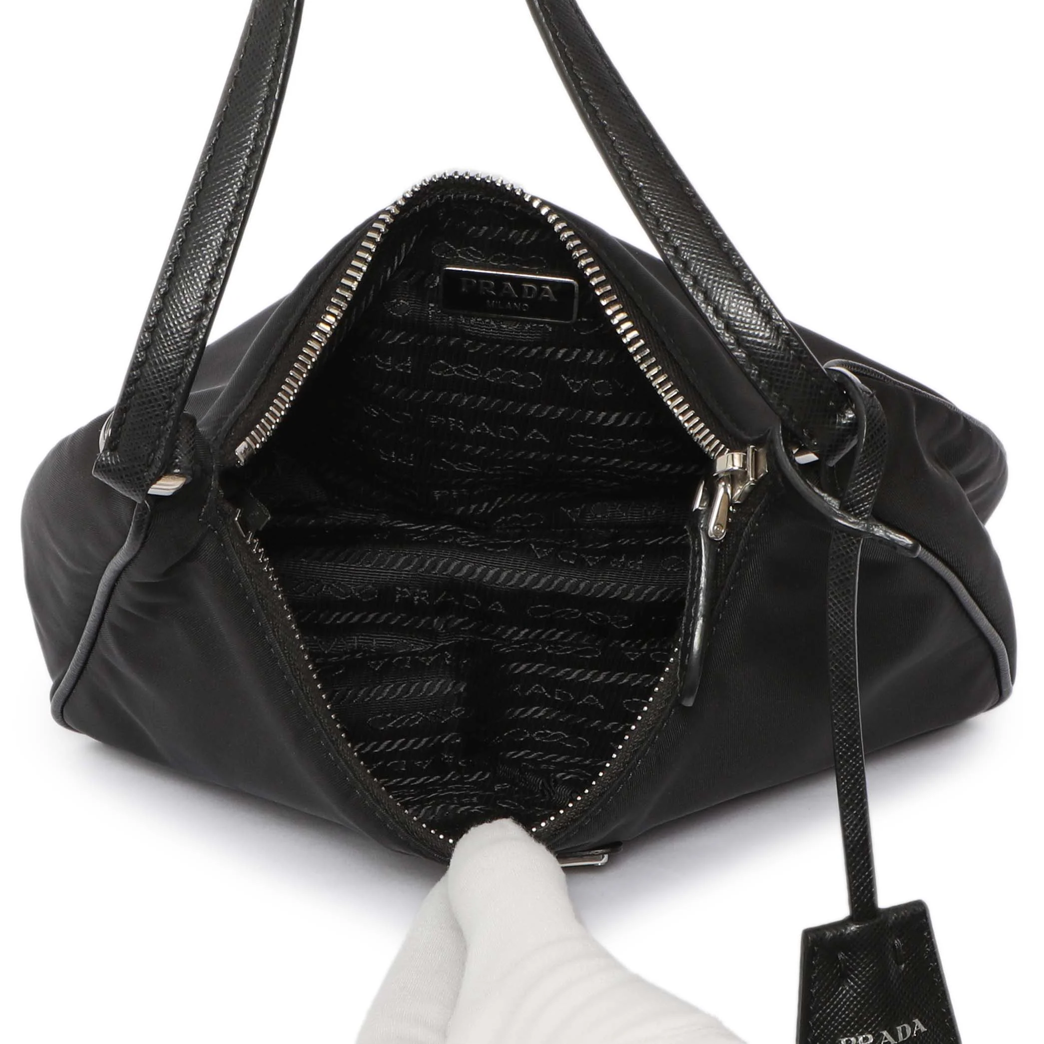 Prada Black Re-Nylon Mini Re-Edition 2005 - Image 8
