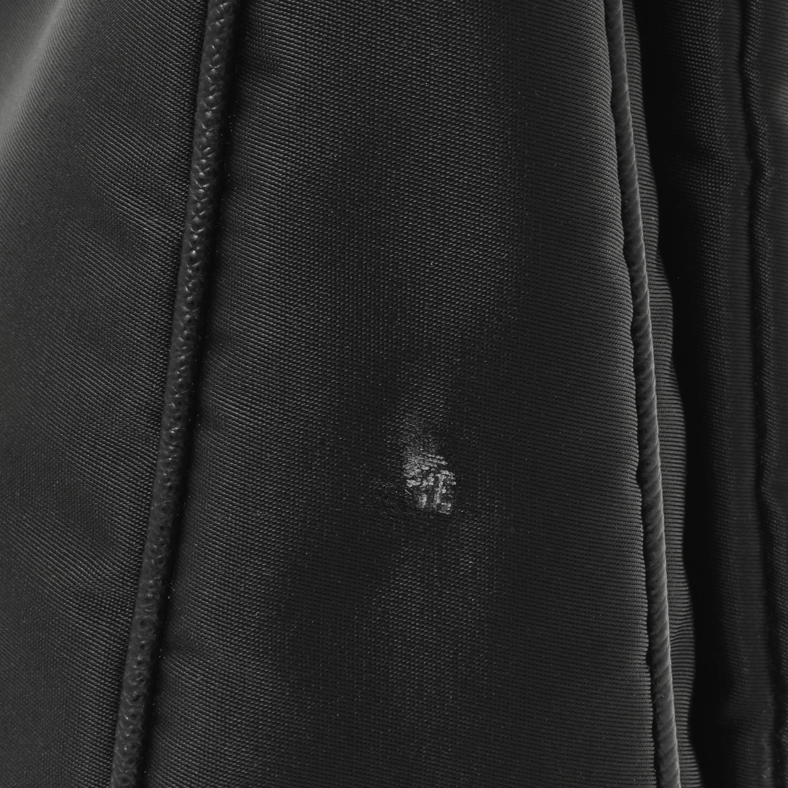 Prada Black Re-Nylon Saffiano Double Pouch Shoulder Bag - Image 10