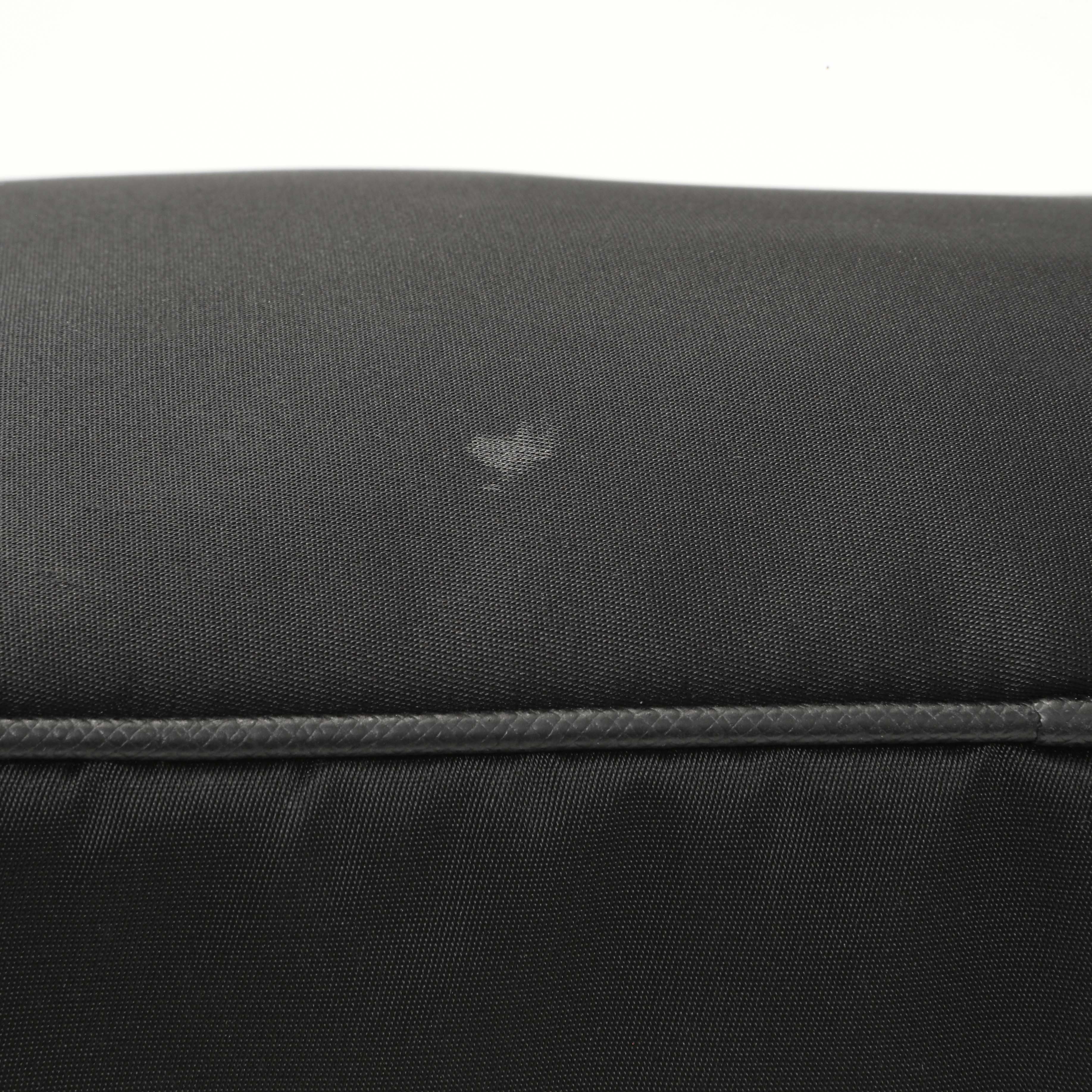 Prada Black Re-Nylon Saffiano Double Pouch Shoulder Bag - Image 11