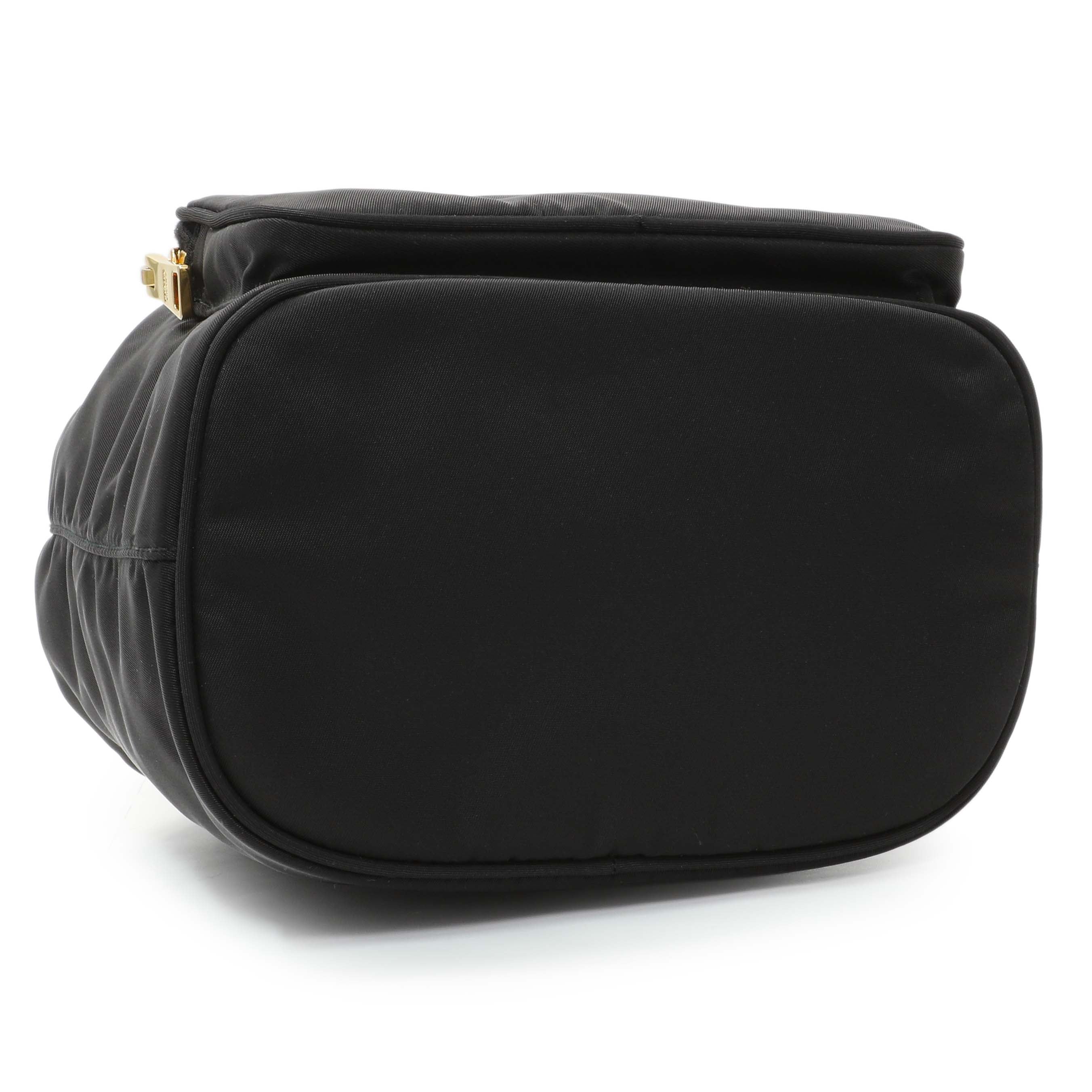 Prada Black Re-Nylon Saffiano Duet Bucket Crossbody Bag - Image 3