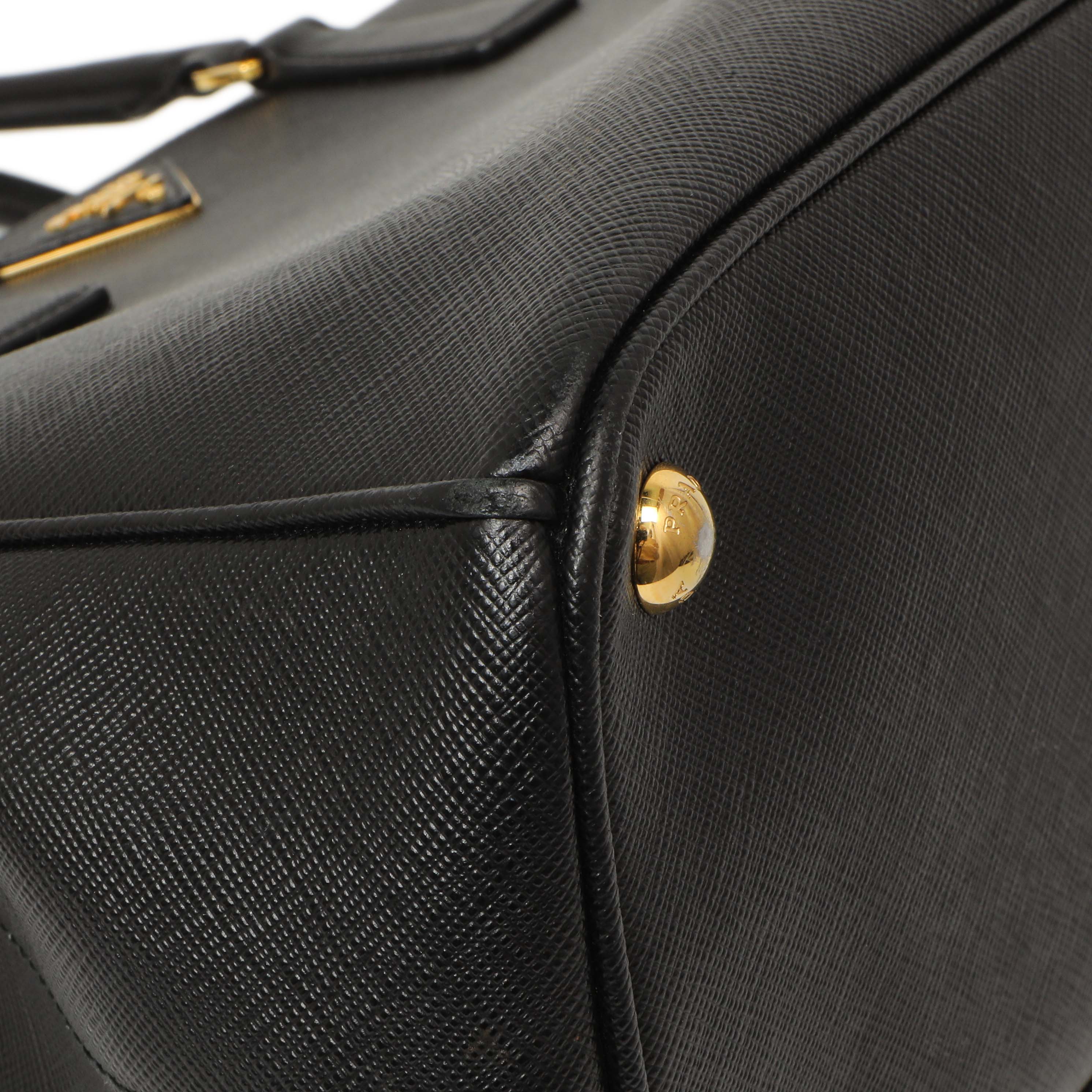 Prada Black Saffiano Medium Galleria Double Zip Tote - Image 4