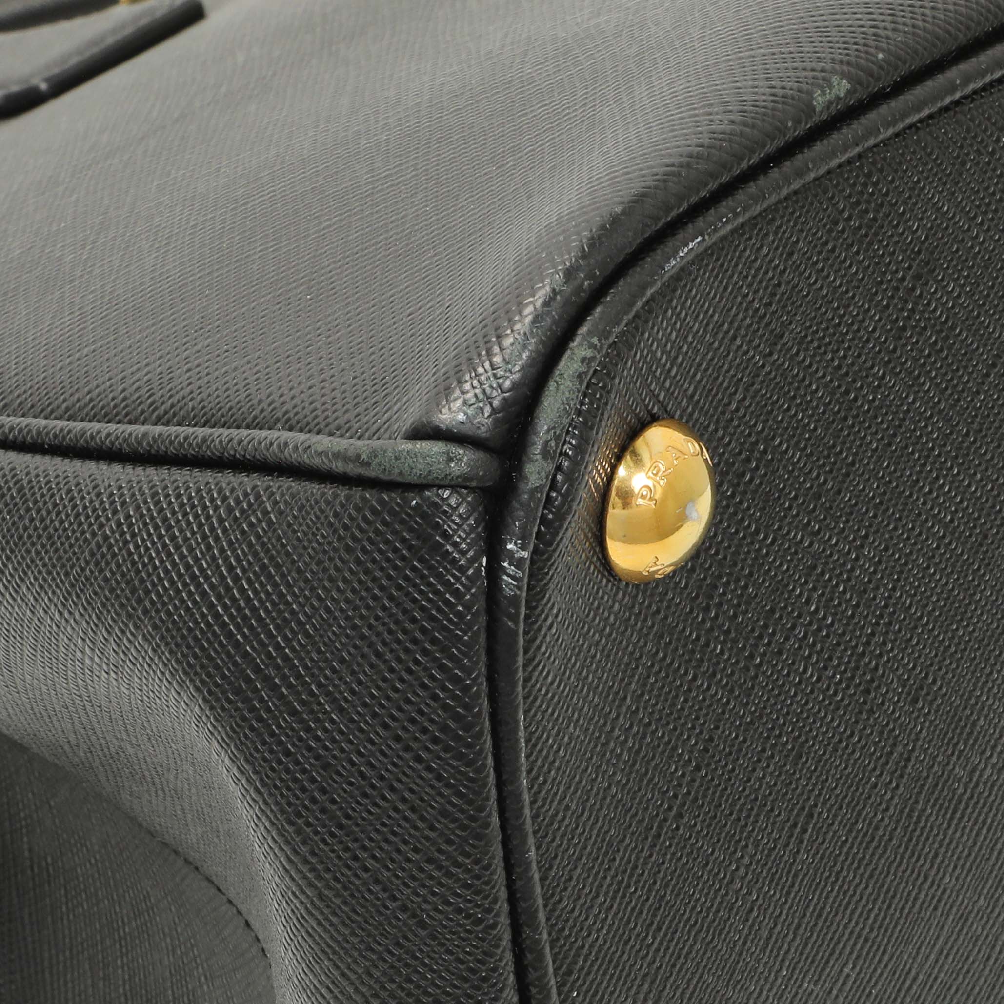 Prada Black Saffiano Medium Galleria Double Zip Tote - Image 4