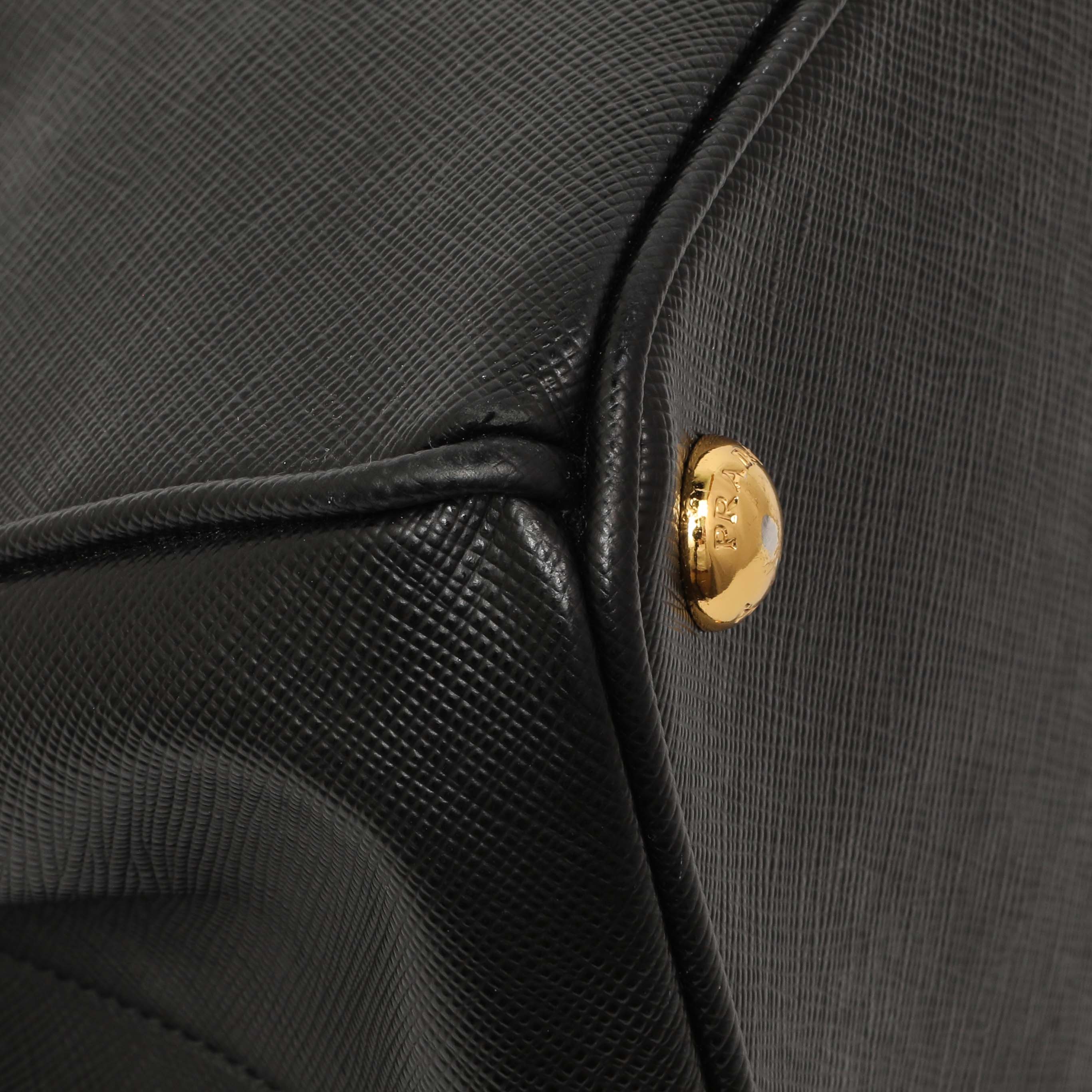 Prada Black Saffiano Small Galleria Double Zip Tote - Image 4