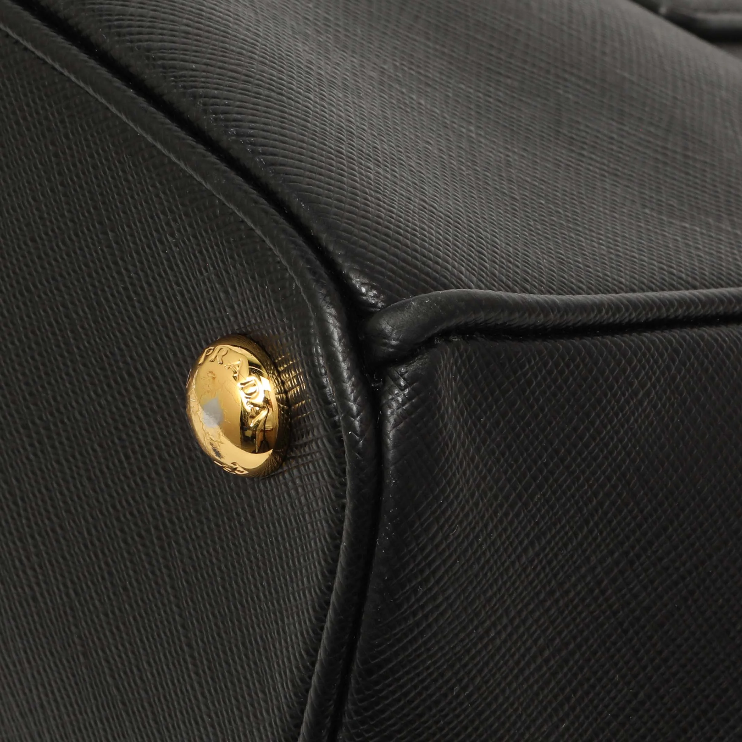 Prada Black Saffiano Small Galleria Double Zip Tote - Image 5