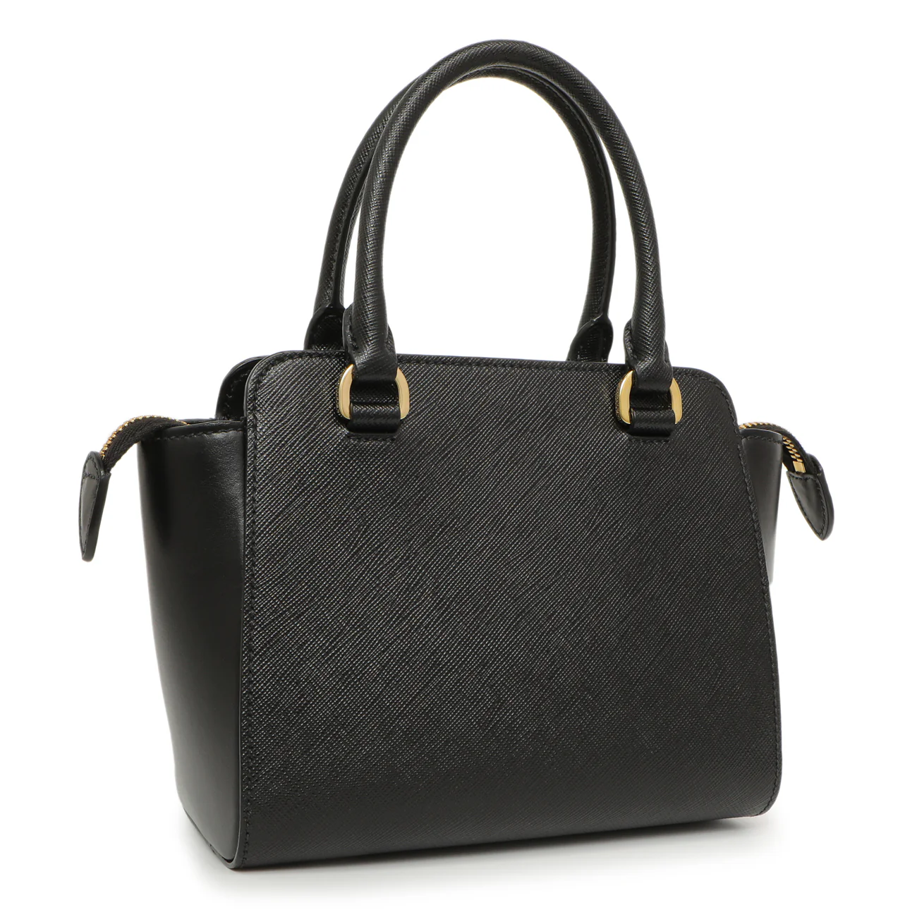 Prada Black Saffiano Soft Calf Mini Zipped Tote - Image 2