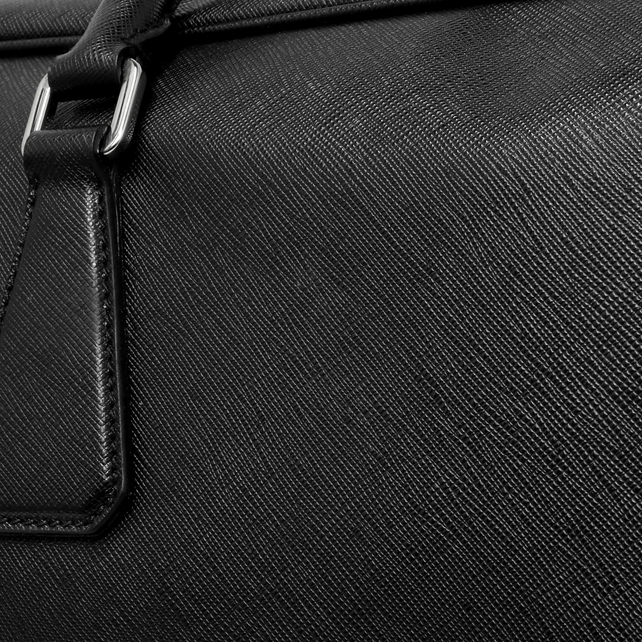 Prada Black Saffiano Travel Briefcase - Image 10