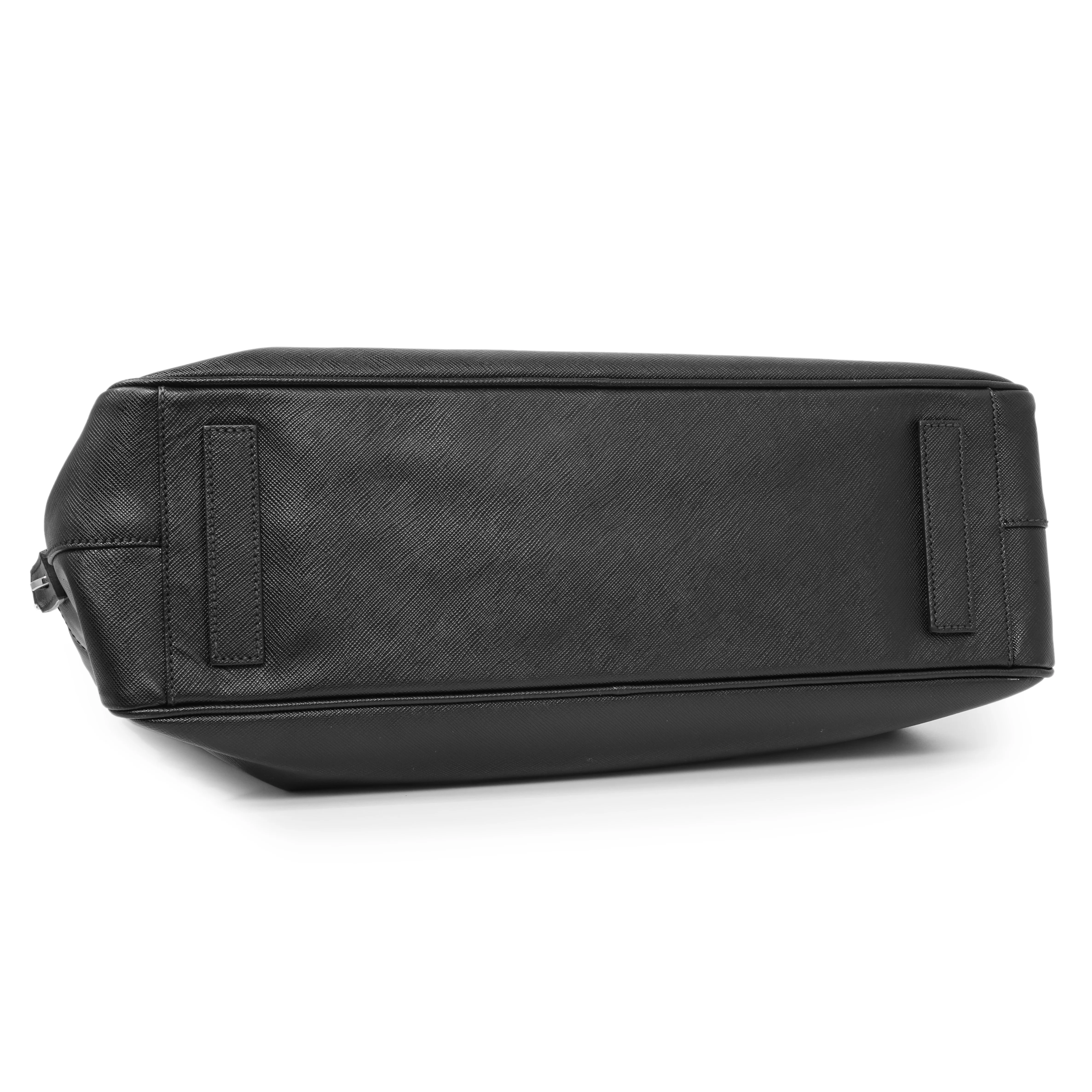 Prada Black Saffiano Travel Briefcase - Image 3